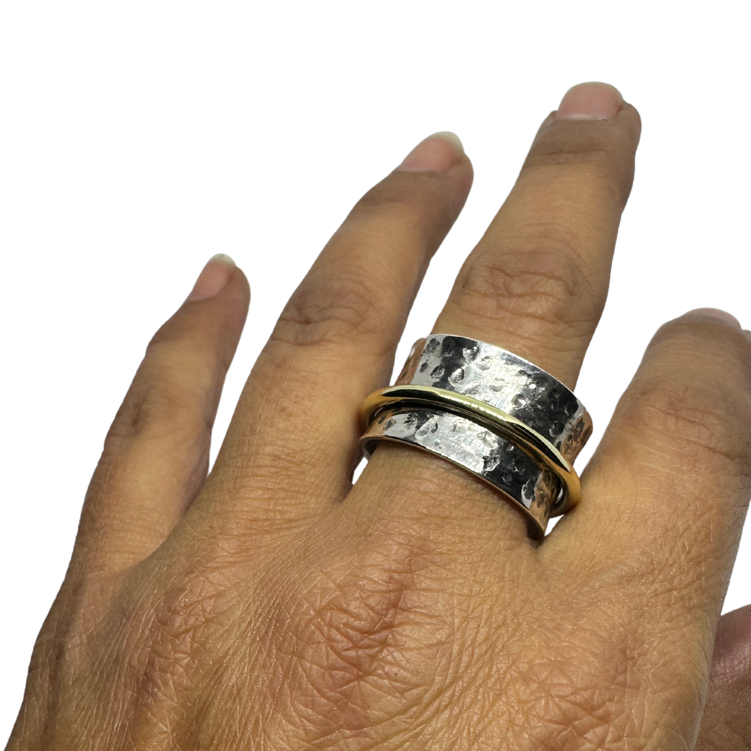 Handcrafted Recycled Sterling Silver 925 Spinner Ring – Custom Made - Tg-Jewellery By Tamara Gervasio