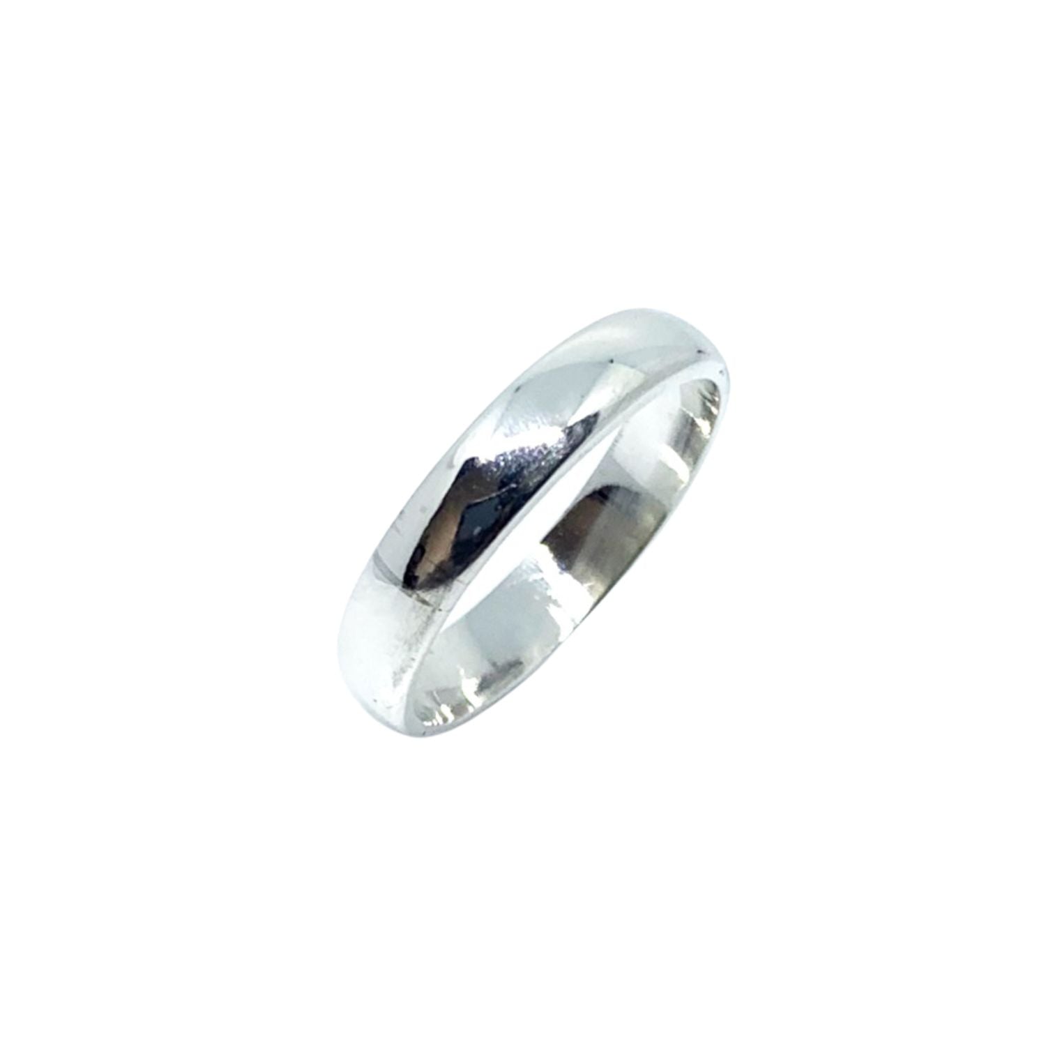 Sterling Silver Half Dome Wedding Band – 5.2mm - Tg-Jewellery By Tamara Gervasio