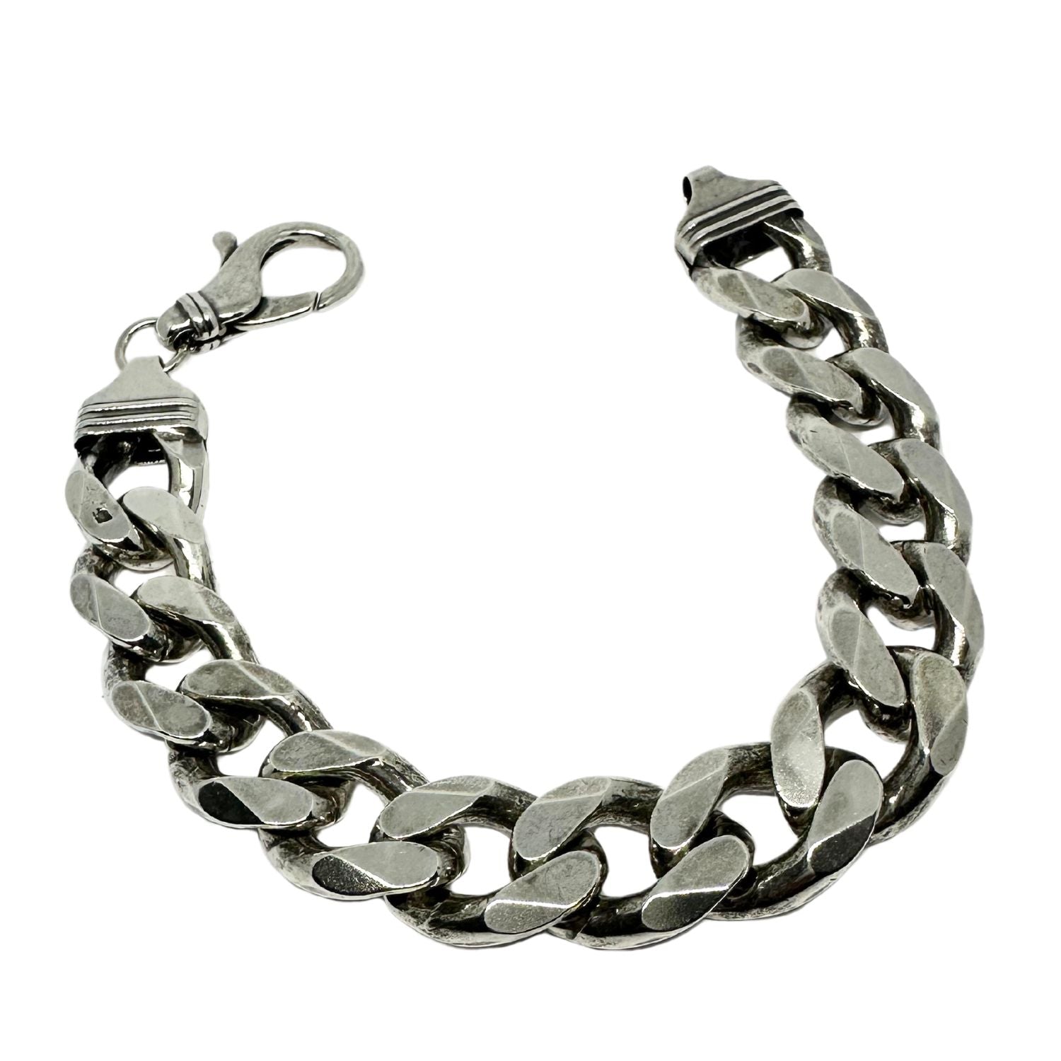 Chunky Curb Bracelet – Sterling Silver 925, 15.35mm Wide - Tg-Jewellery By Tamara Gervasio