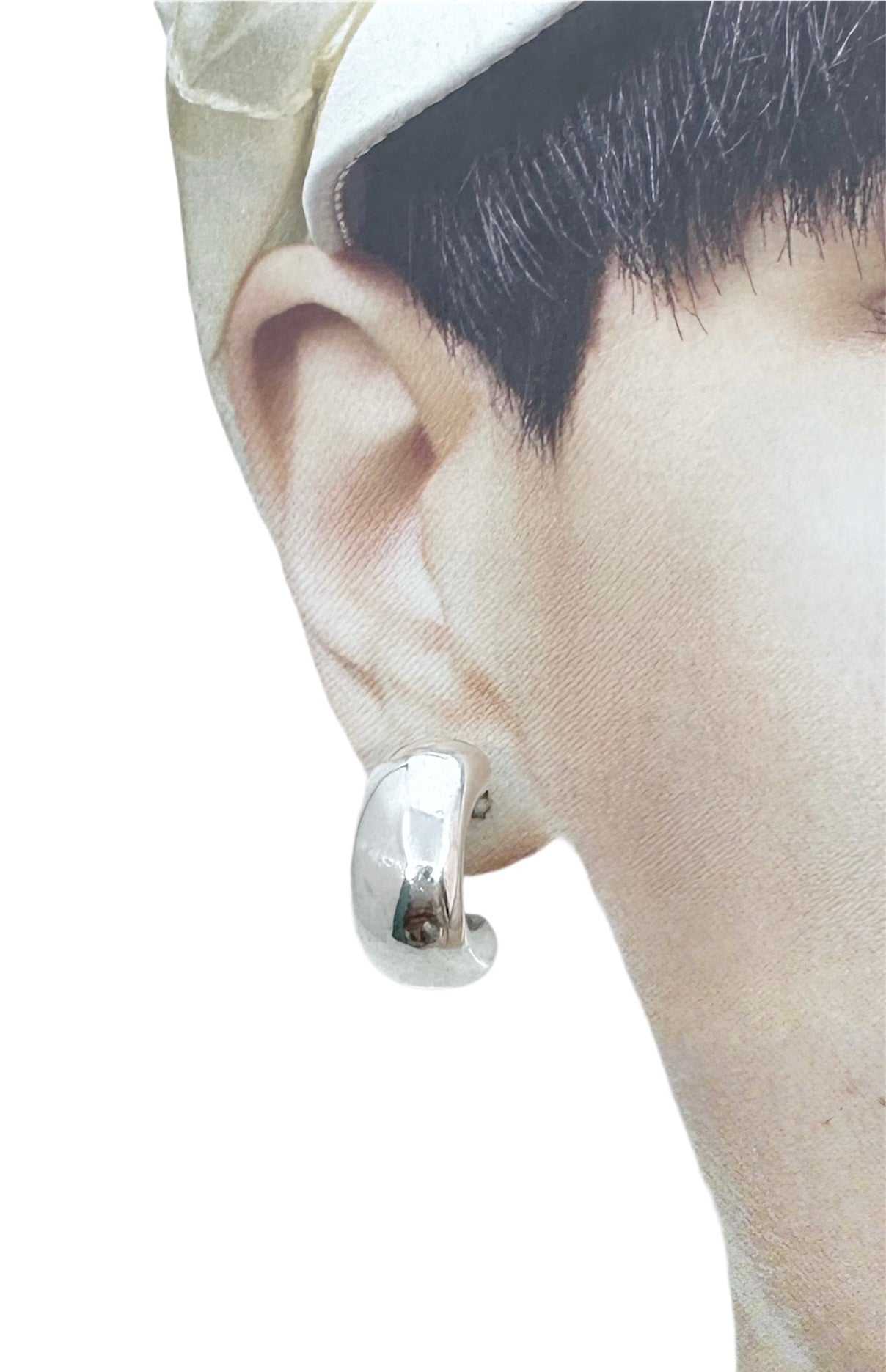 Chunky Half Hoop Earrings – Handcrafted Sterling Silver - Tg-Jewellery By Tamara Gervasio