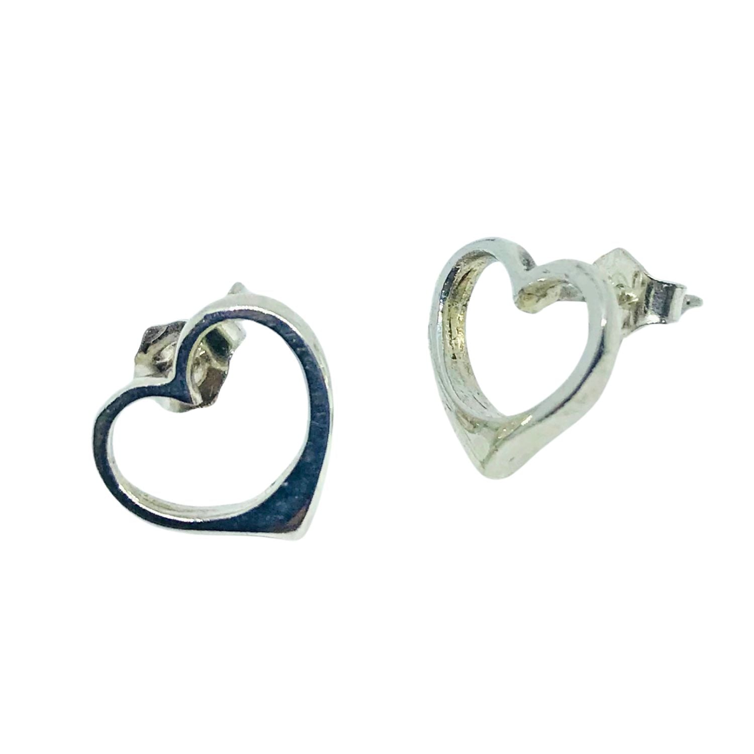 Heart Stud Earrings – Sterling Silver & Custom Gold Options - Tg-Jewellery By Tamara Gervasio