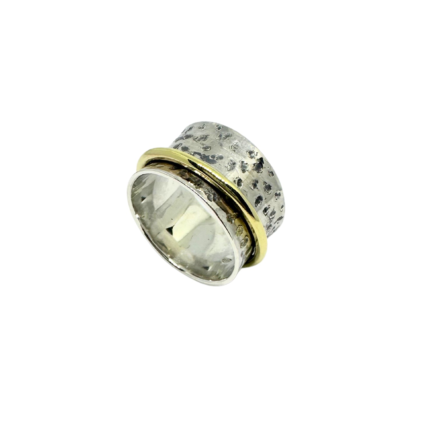 Side profile showing 14.25mm wide band and spinning element