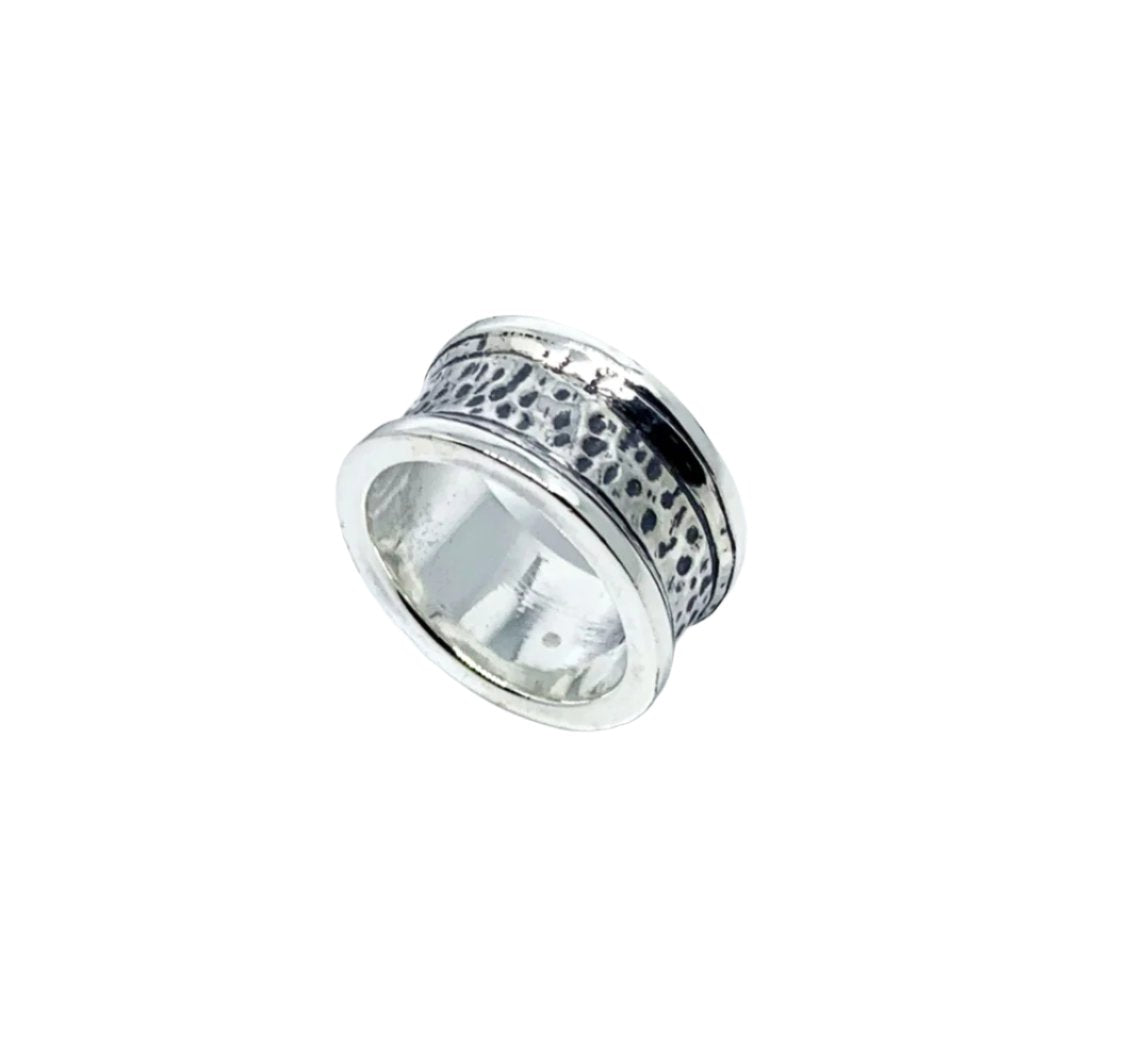 Sterling silver 925 Street Ring Band, lost wax cast, UK hallmarked, Chunky Collection- Tg-Jewellery By Tamara Gervasio