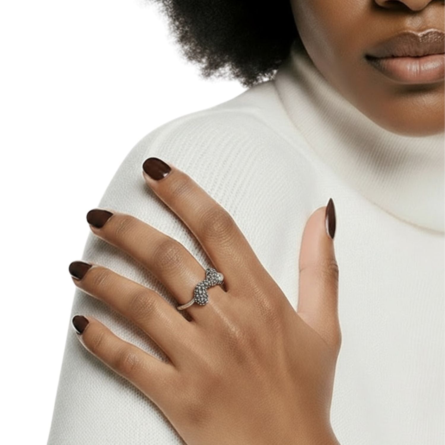 Sea Slug Ring – Sterling Silver & Freshwater Pearl