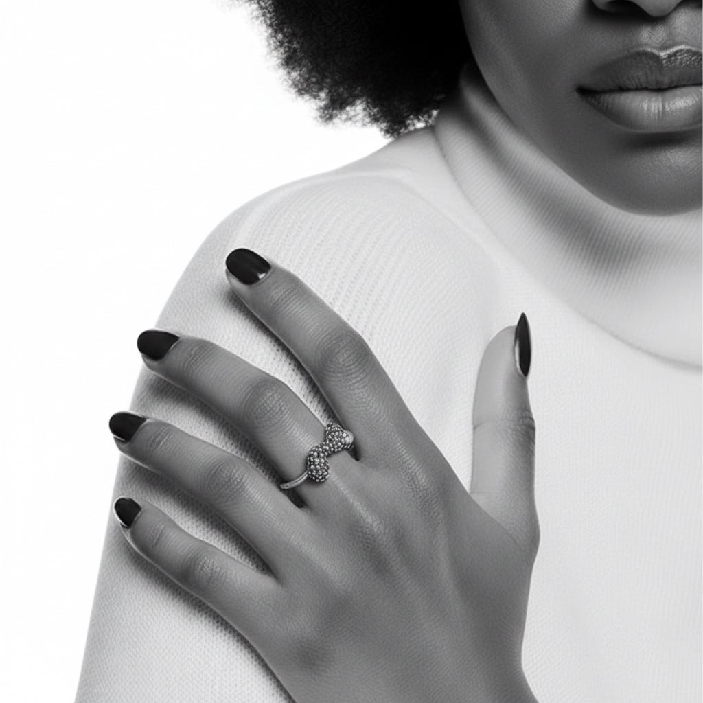 Sea Slug Ring – Sterling Silver & Freshwater Pearl