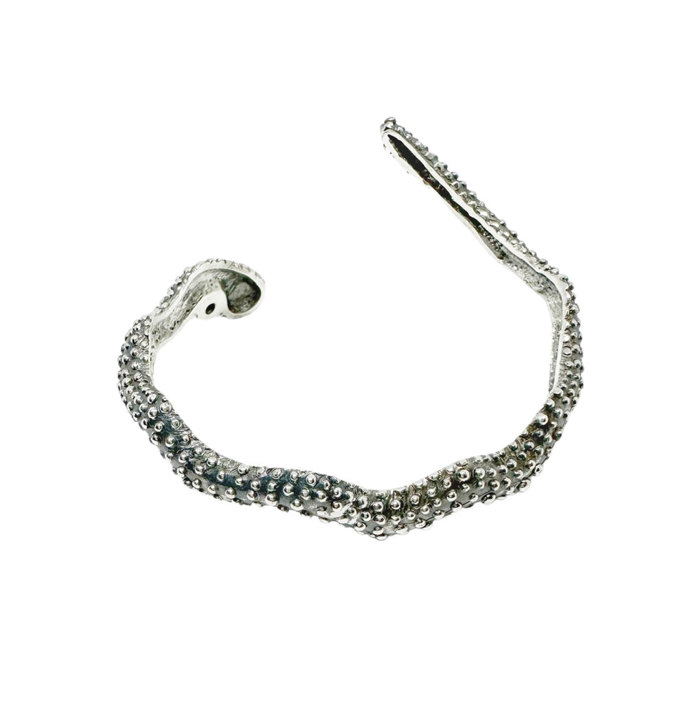 Sea Slug Bangle – Sterling Silver 925 with Freshwater Pearl - Tg-Jewellery By Tamara Gervasio