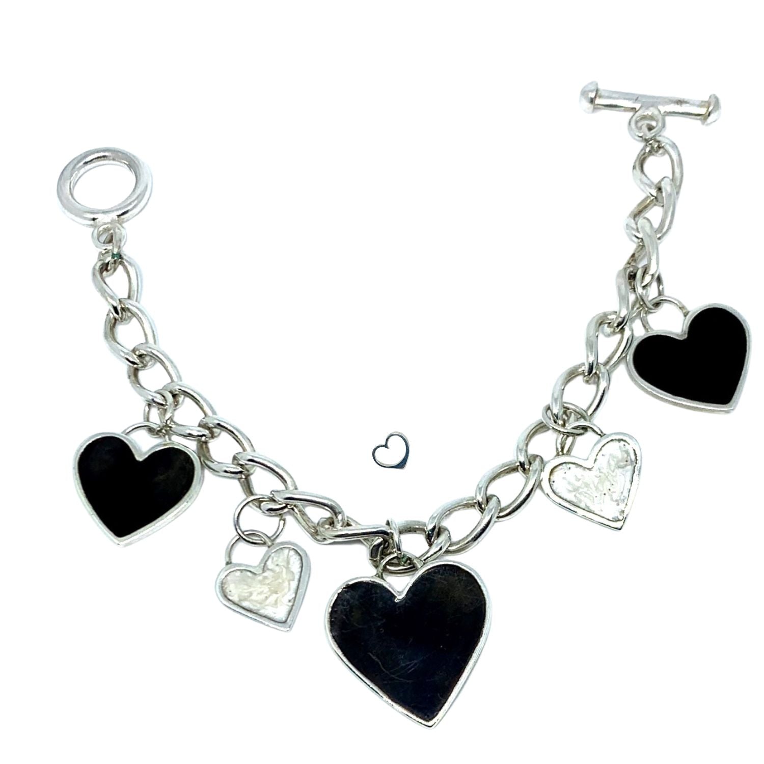 REGINA DI CUORI Heart Charm Bracelet – Sterling Silver - Tg-Jewellery By Tamara Gervasio