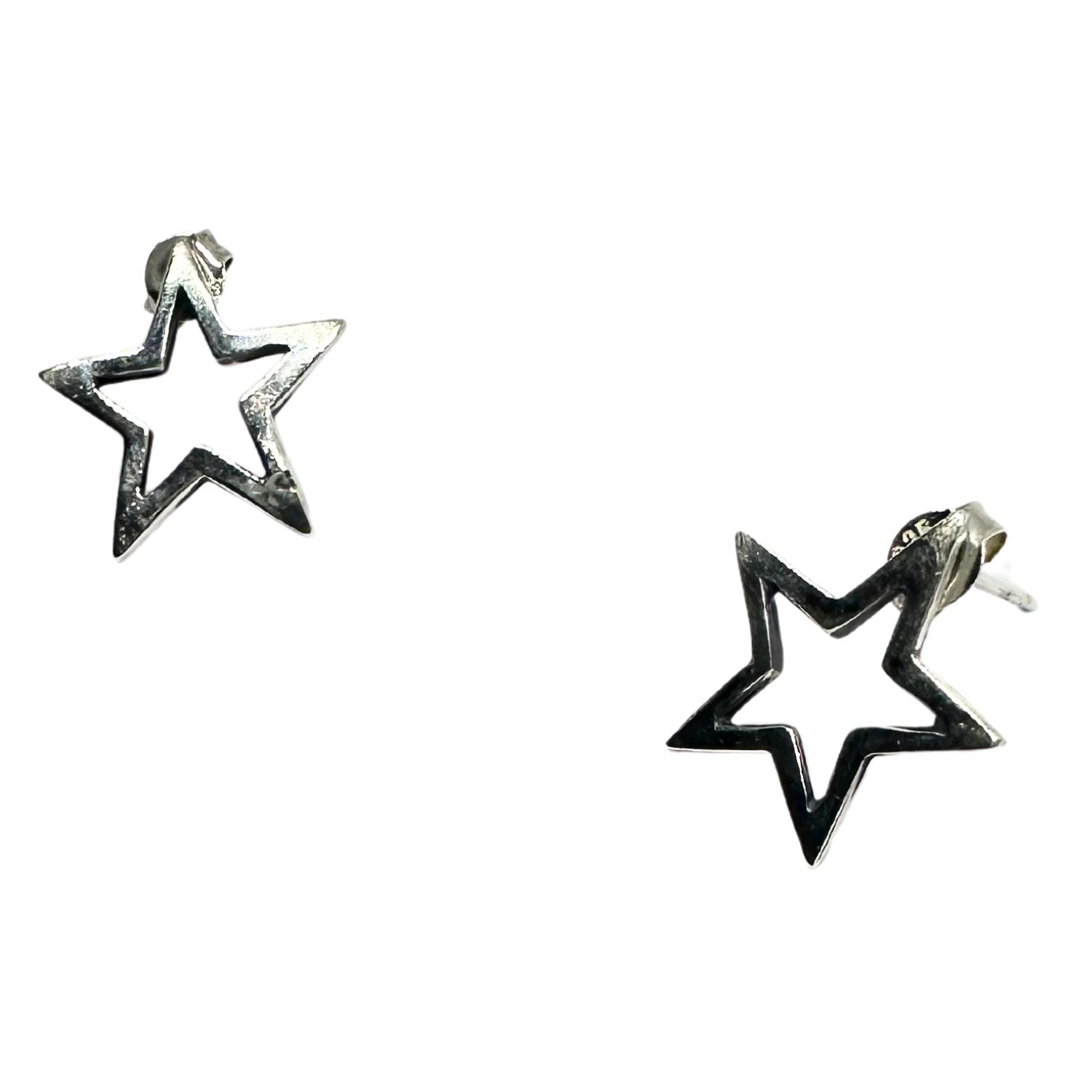 Star Stud Earrings – Sterling Silver 925 (Customizable Metal) - Tg-Jewellery By Tamara Gervasio