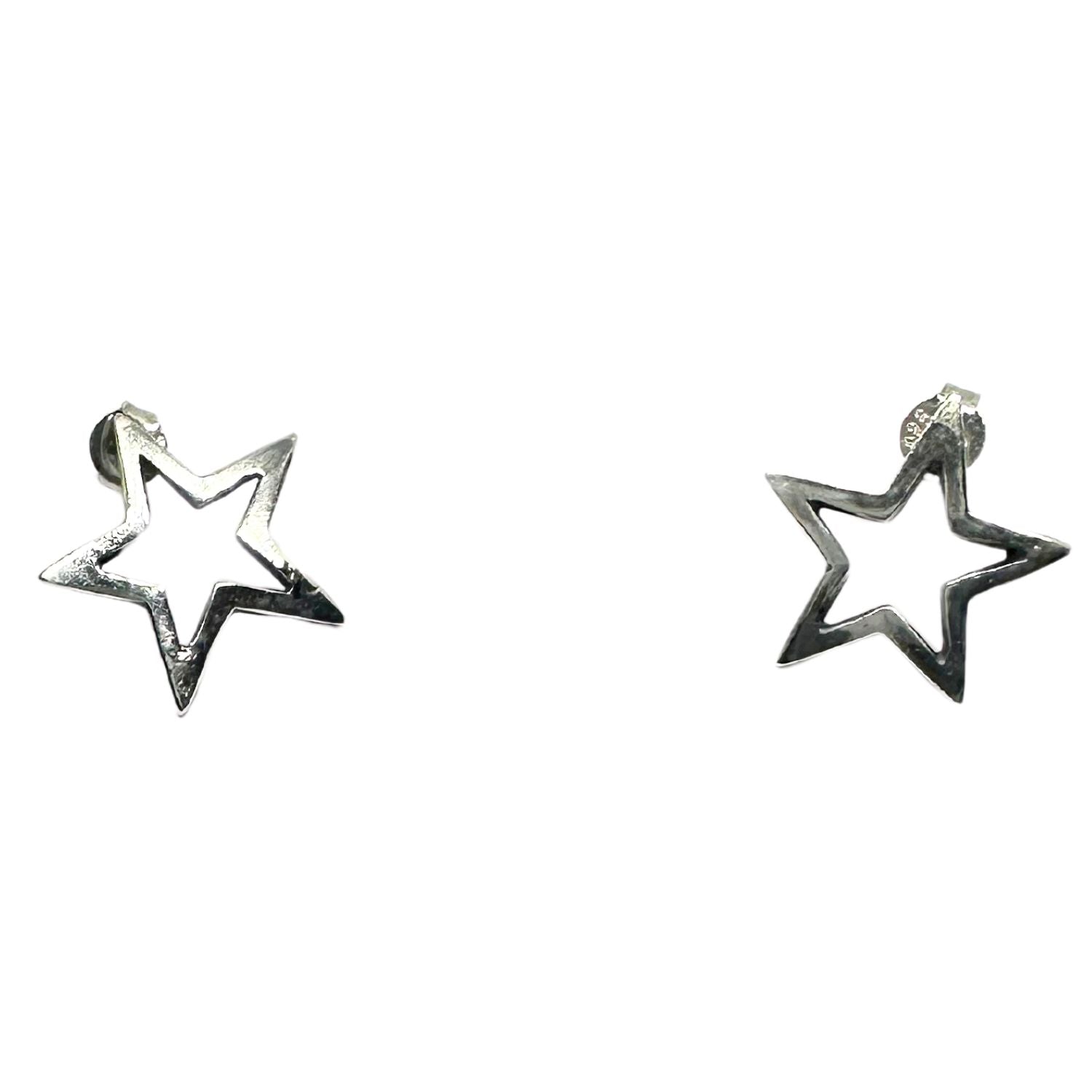 Star Stud Earrings – Sterling Silver 925 (Customizable Metal) - Tg-Jewellery By Tamara Gervasio