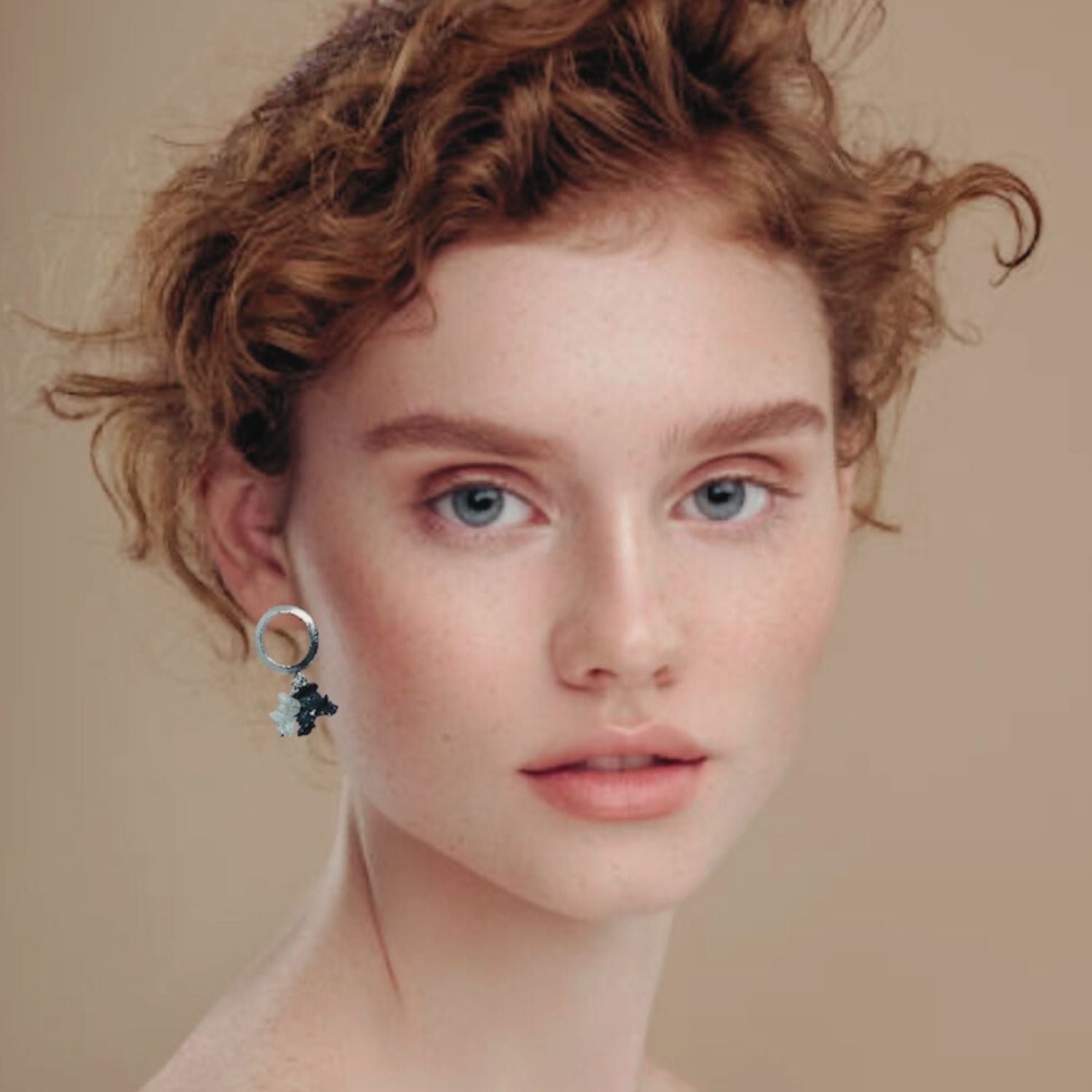 Round stud drop Moonstone & Iolite Drop Earrings – Sterling Silver - Tg-Jewellery By Tamara Gervasio