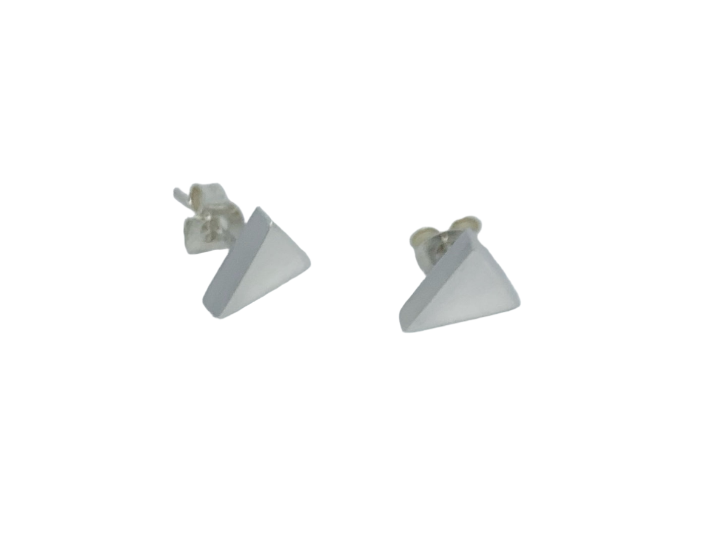 Triangle Stud Earrings – Sterling Silver 925 - Tg-Jewellery By Tamara Gervasio