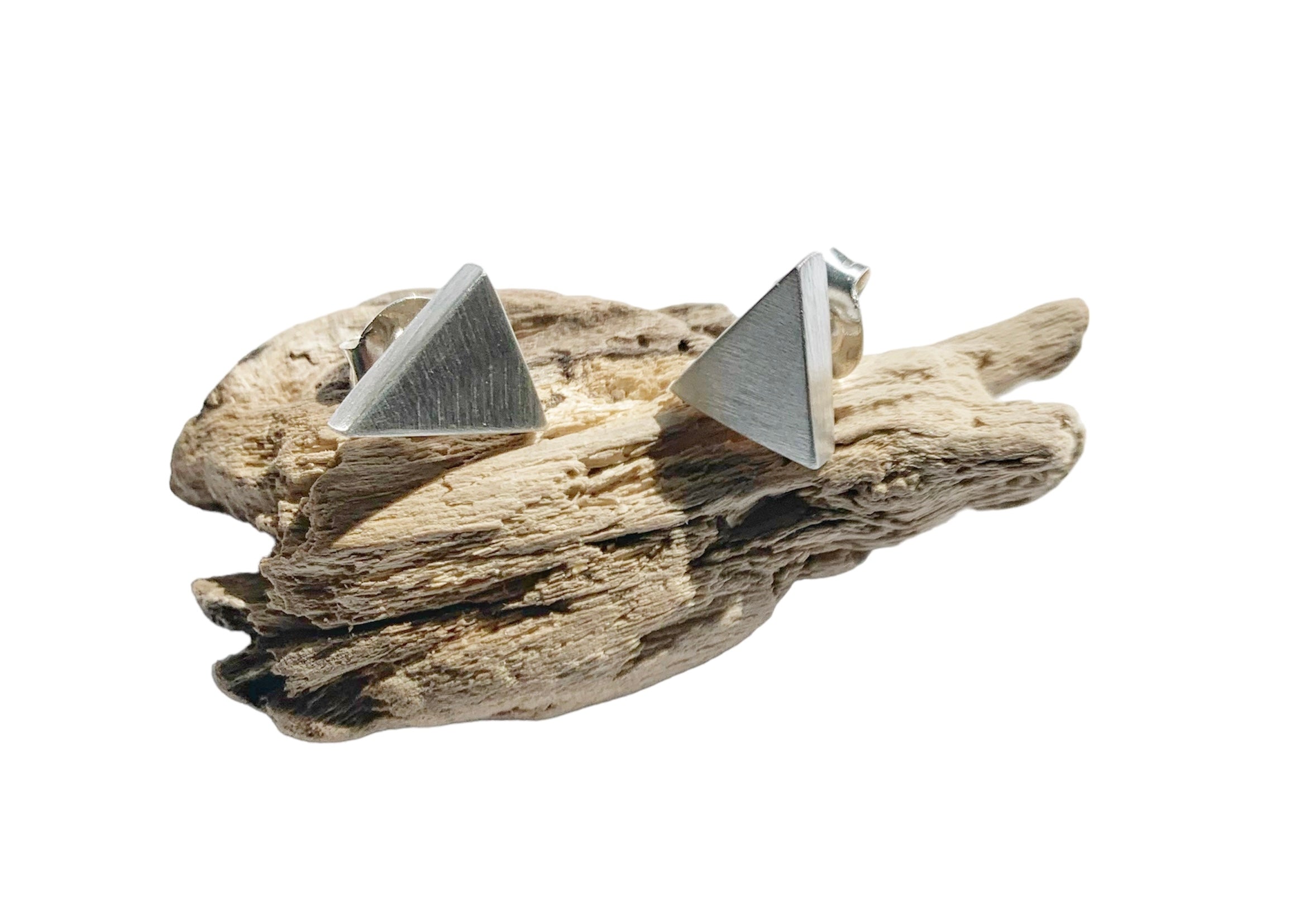 Triangle Stud Earrings – Sterling Silver 925 - Tg-Jewellery By Tamara Gervasio