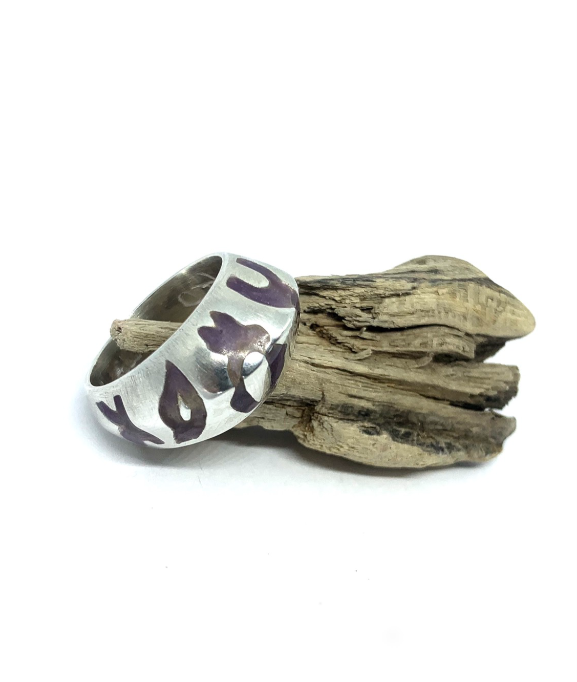 Fire Enamel Chunky ring One of a kind