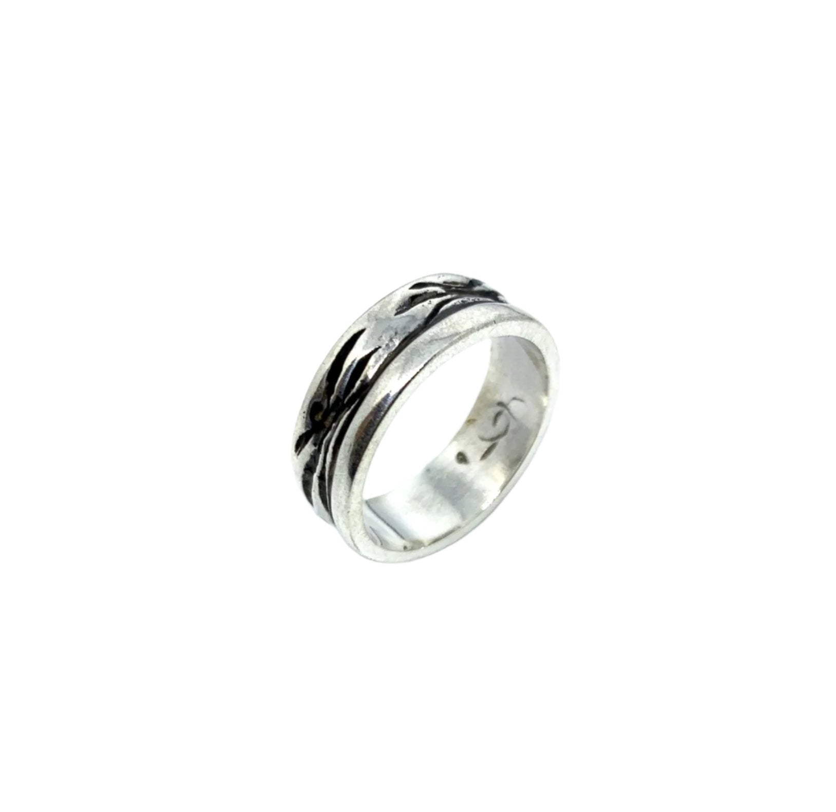 Raggi Band Men’s Ring – Handcrafted Sterling Silver - Tg-Jewellery By Tamara Gervasio