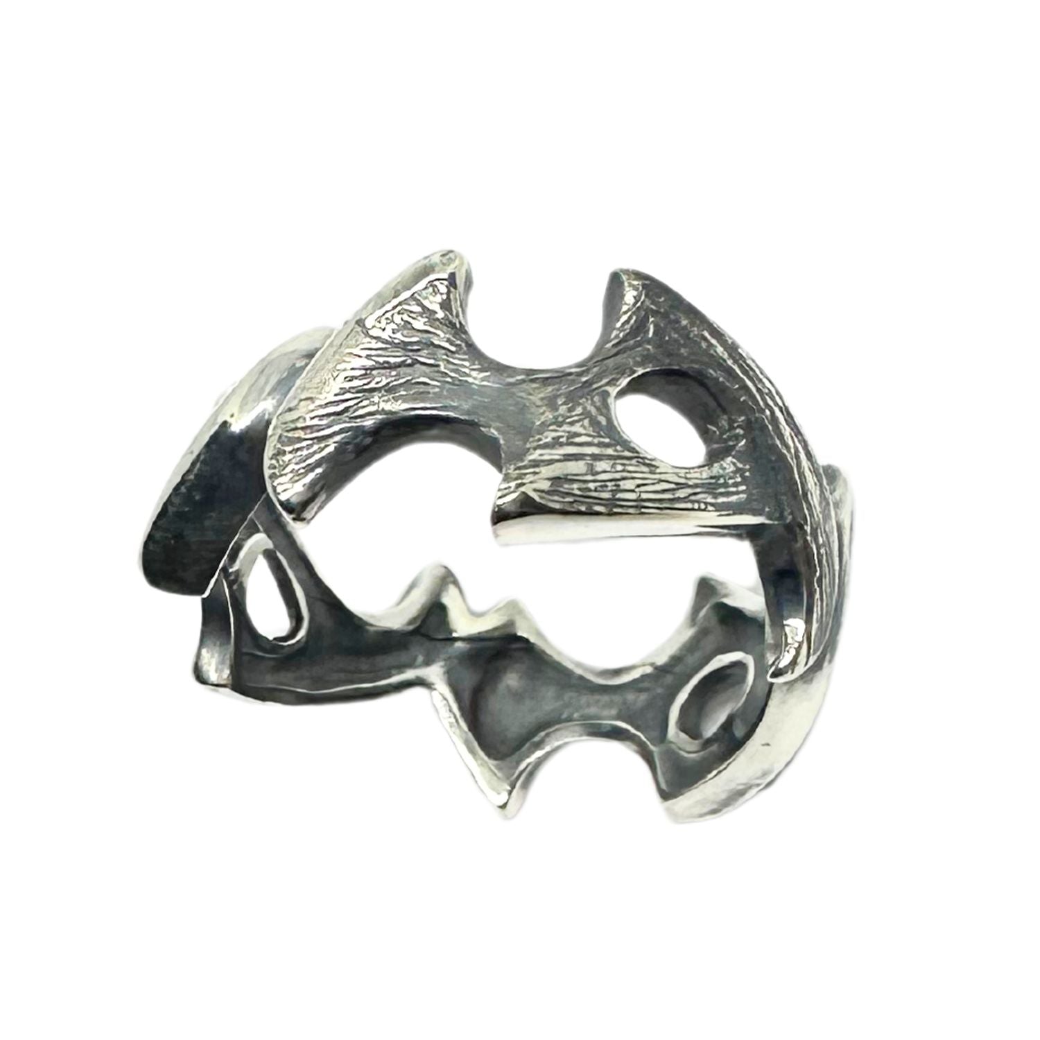 Men’s Spike Ring – Sterling Silver 925, Lost Wax Carving - Tg-Jewellery By Tamara Gervasio