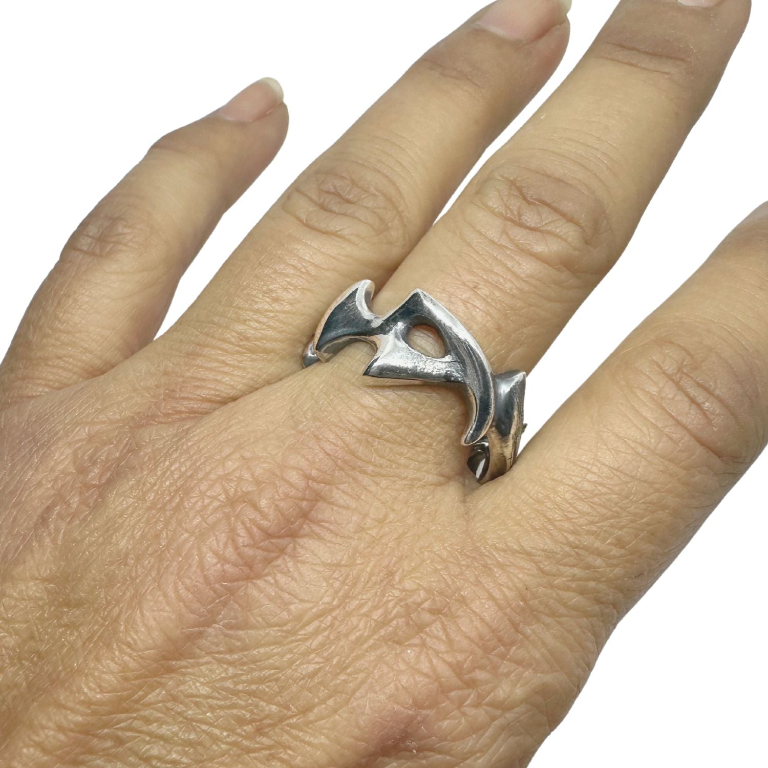 Men’s Spike Ring – Sterling Silver 925, Lost Wax Carving - Tg-Jewellery By Tamara Gervasio