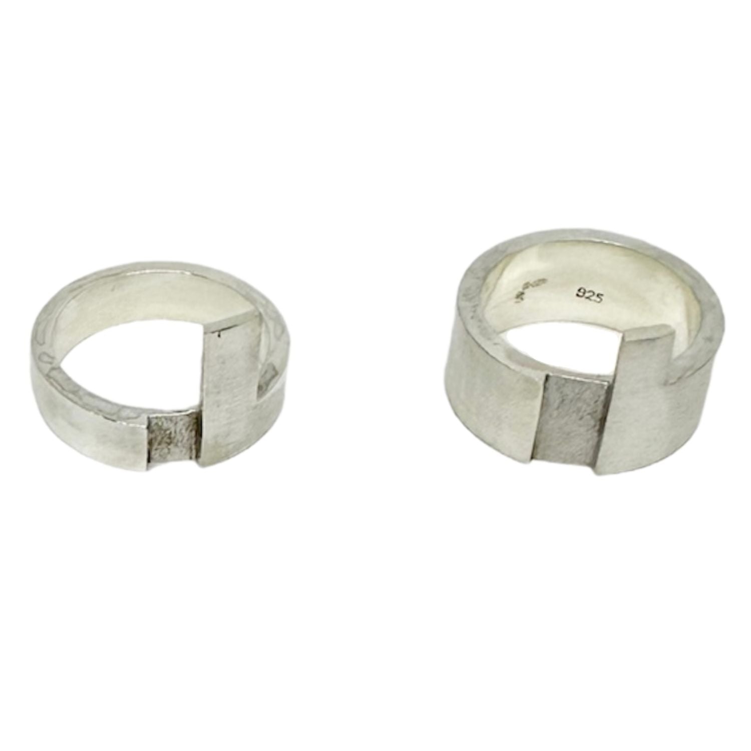 Sterling Silver Puzzle Stackable Ring | Versatile Modern Design - Tg-Jewellery By Tamara Gervasio