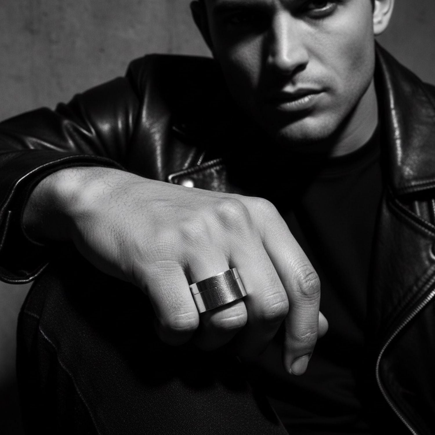 Sterling Silver Unisex Puzzle Stackable Ring | Versatile Modern Design