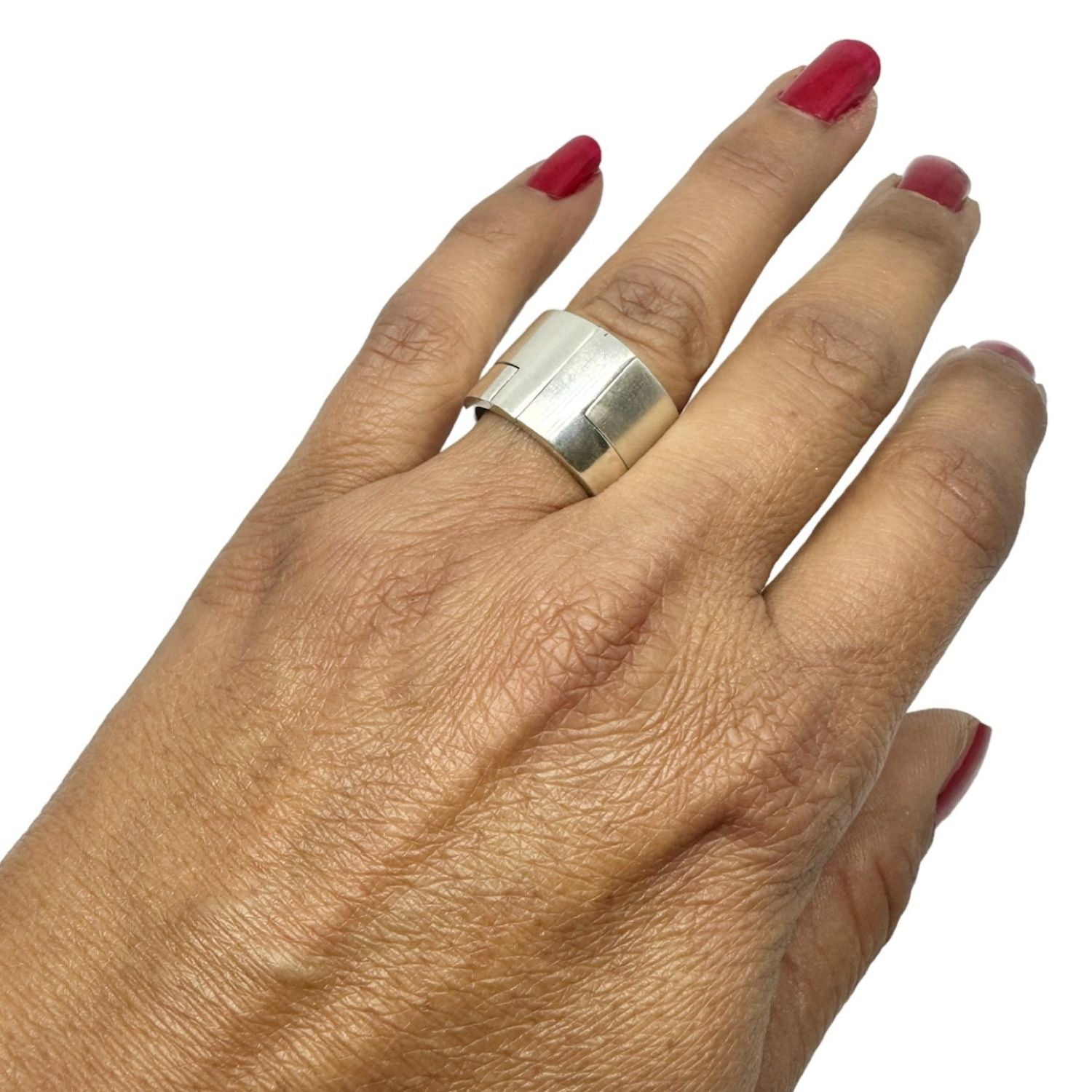 Sterling Silver Puzzle Stackable Ring | Versatile Modern Design - Tg-Jewellery By Tamara Gervasio