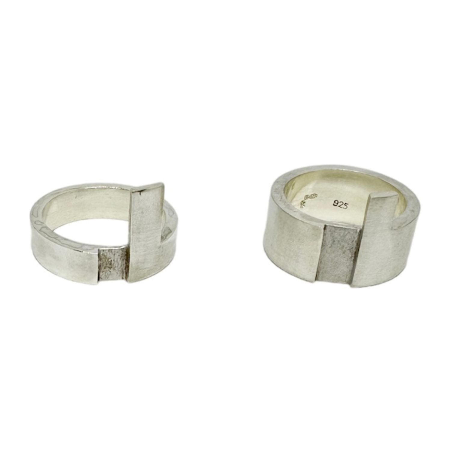 Sterling Silver Puzzle Stackable Ring | Versatile Modern Design - Tg-Jewellery By Tamara Gervasio