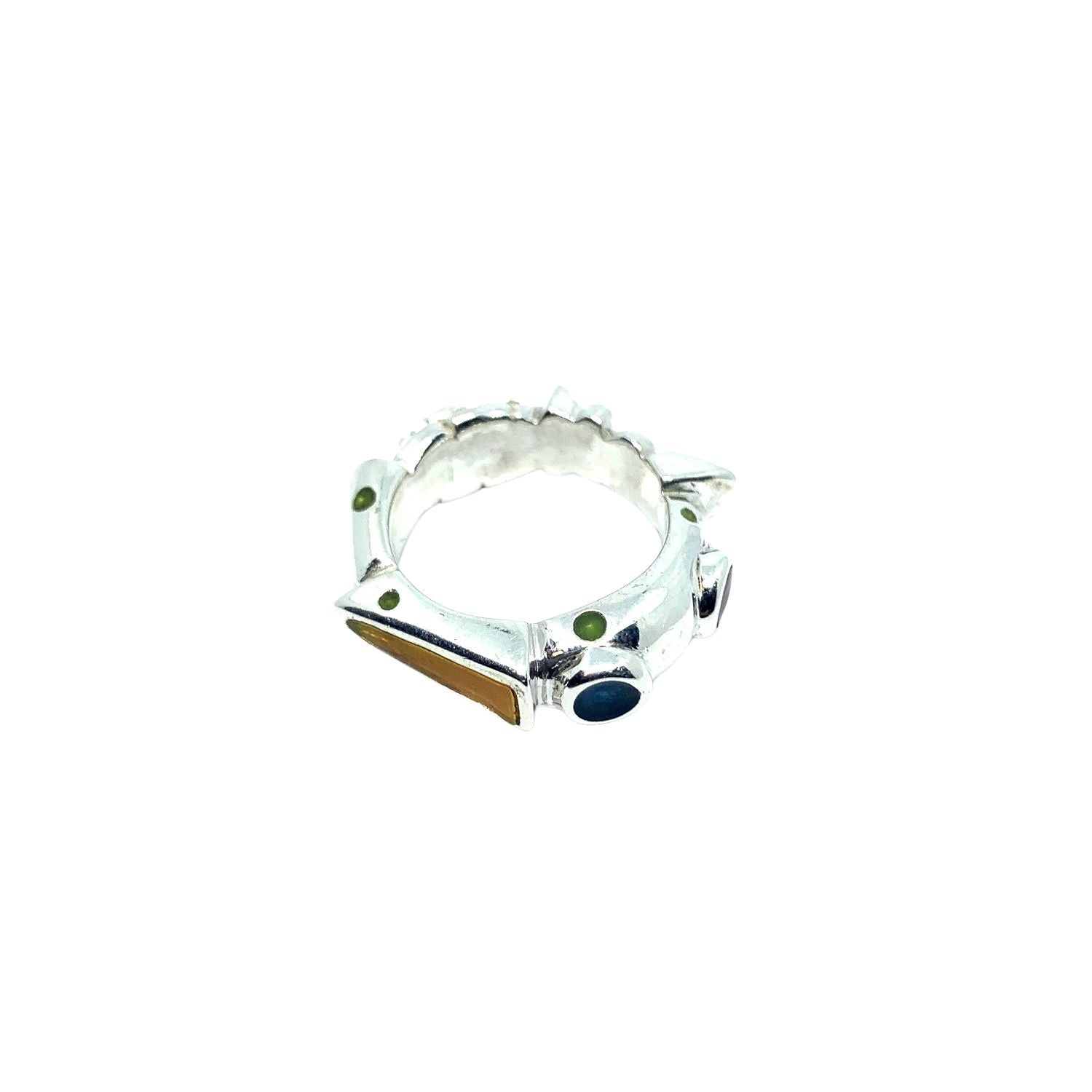 Club Ring | Sterling Silver 925 with Neon Colorit Enamels - Tg-Jewellery By Tamara Gervasio