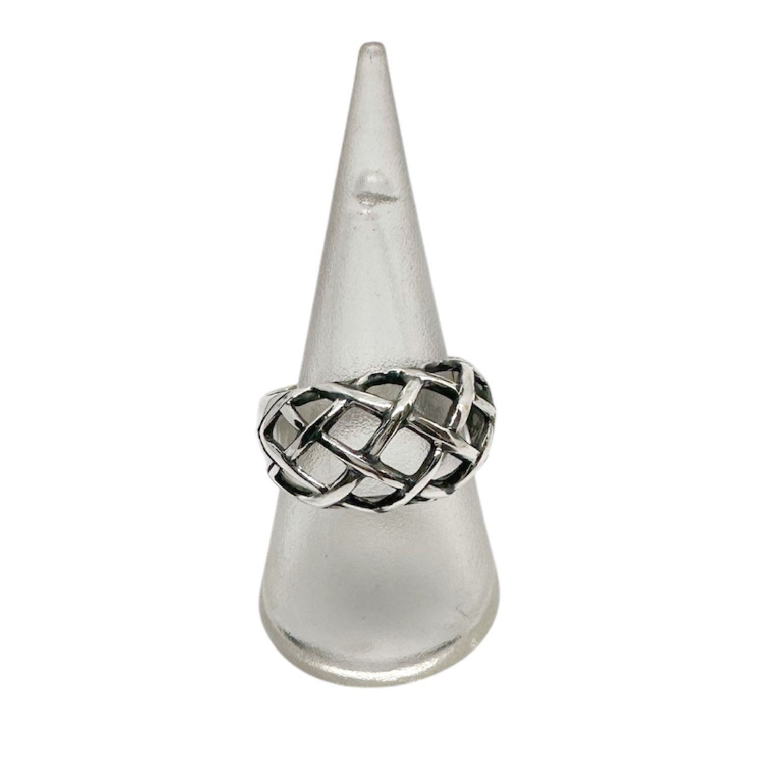 Woven Dome Ring – Sterling Silver 925 Statement Ring - Tg-Jewellery By Tamara Gervasio