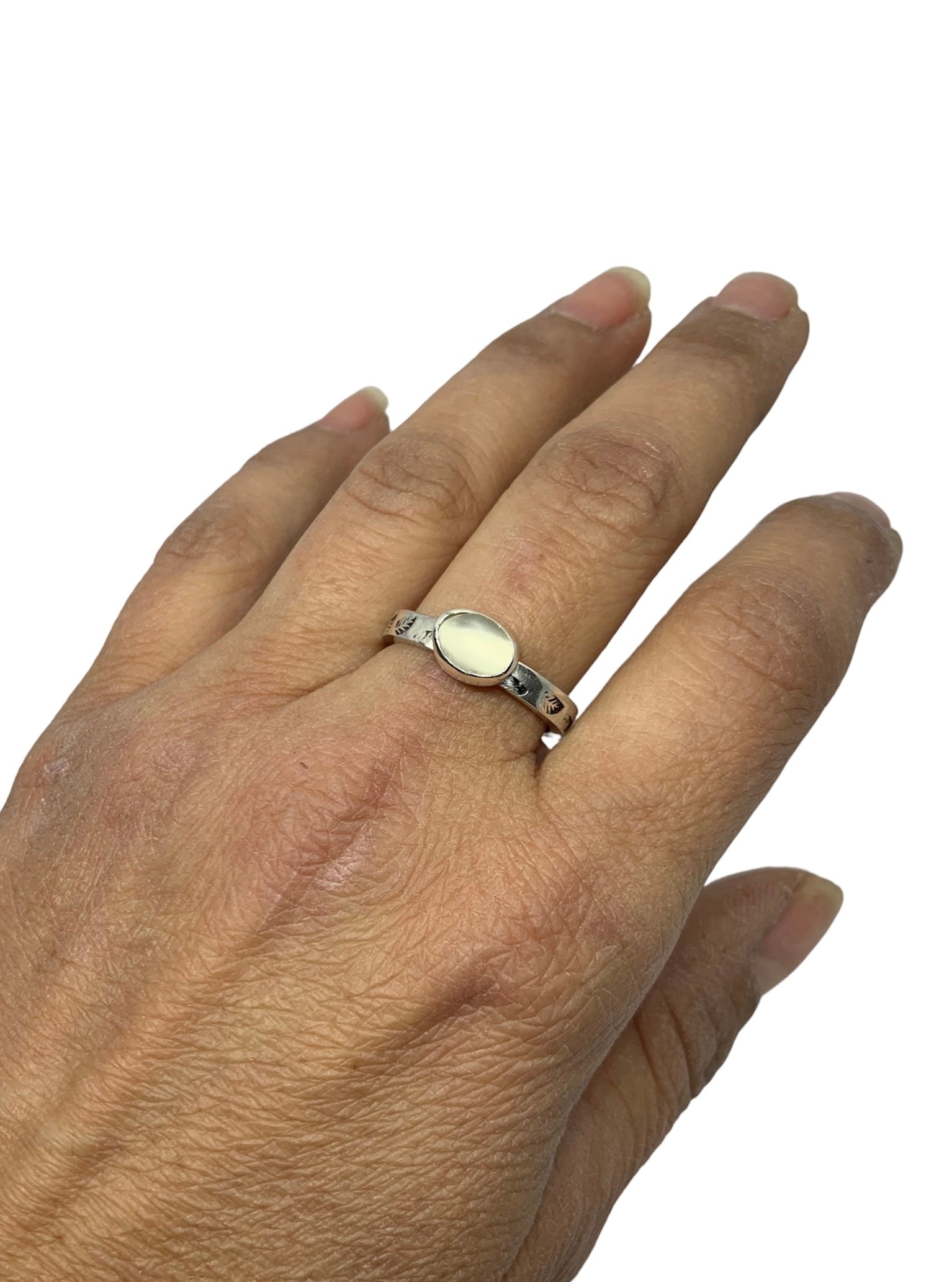 Cat’s Eye Moonstone Ring in Recycled Sterling Silver - Tg-Jewellery By Tamara Gervasio