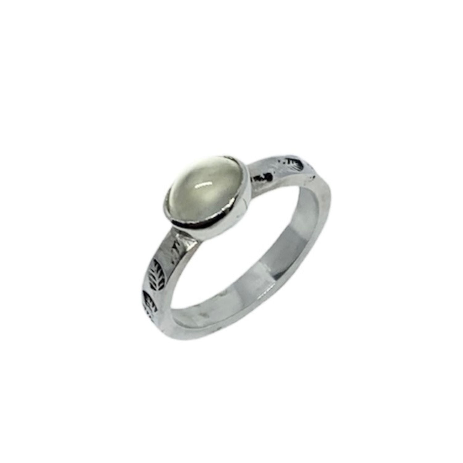 Cat’s Eye Moonstone Ring in Recycled Sterling Silver