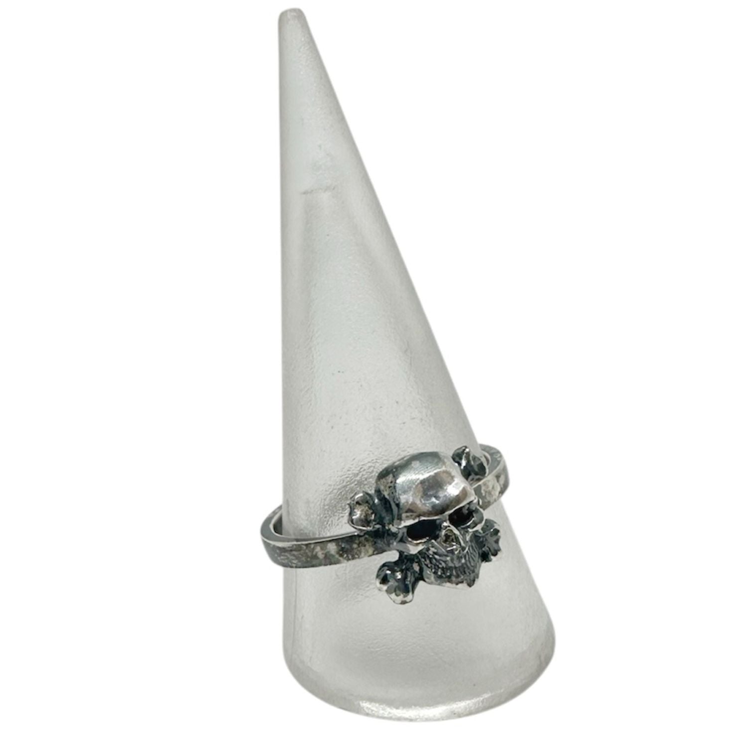 Skull Band Ring – Handcrafted Sterling Silver 925, Recycled - Tg-Jewellery By Tamara Gervasio