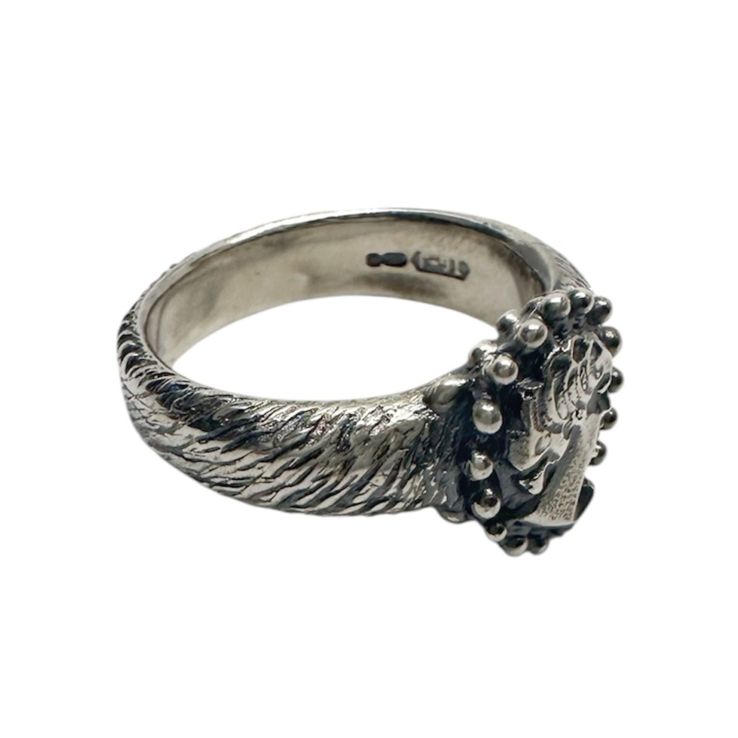 Cameo Muse Ring – Handcrafted Sterling Silver-One Of A Kind