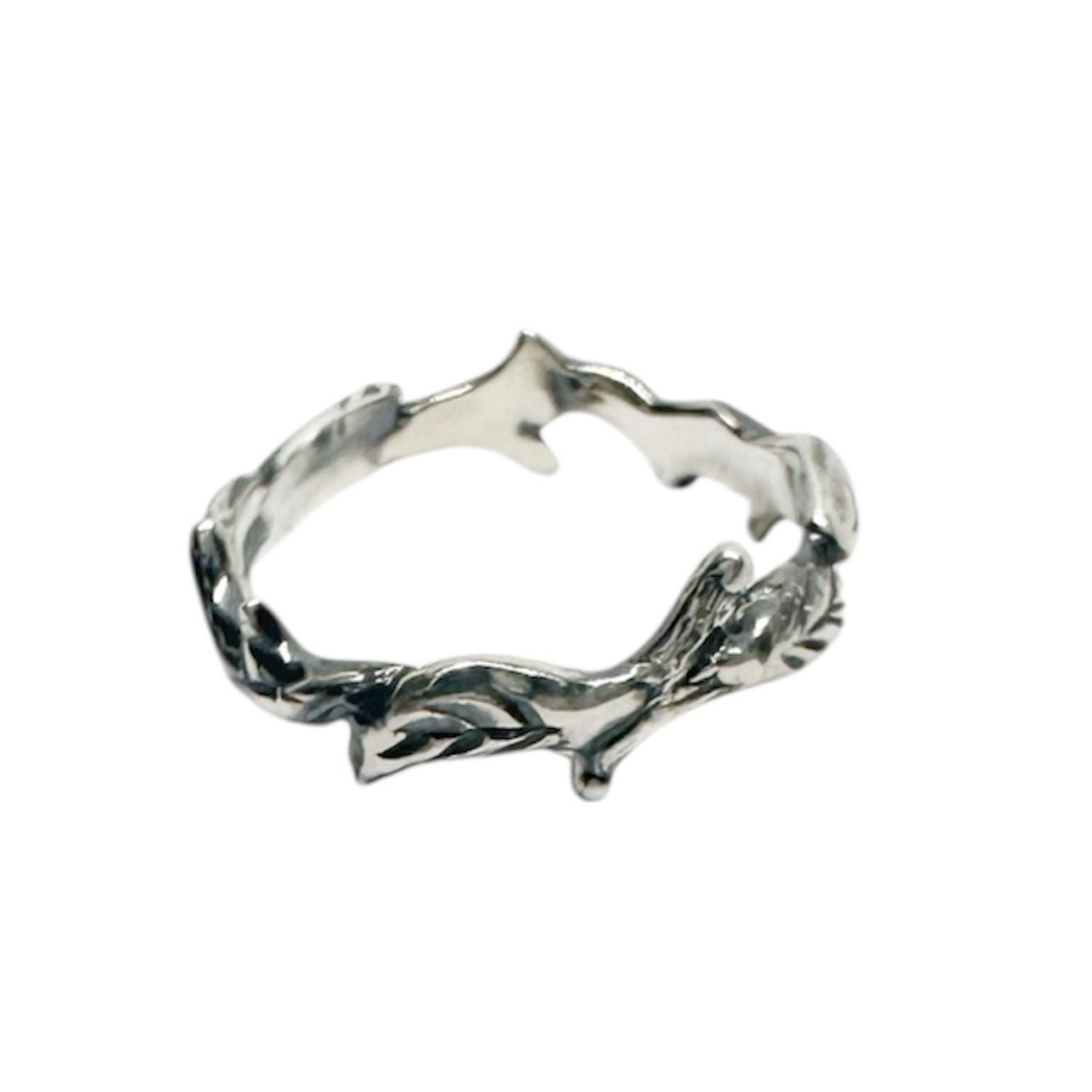 Laurel Roman Wreath Ring in Sterling Silver – One of a Kind