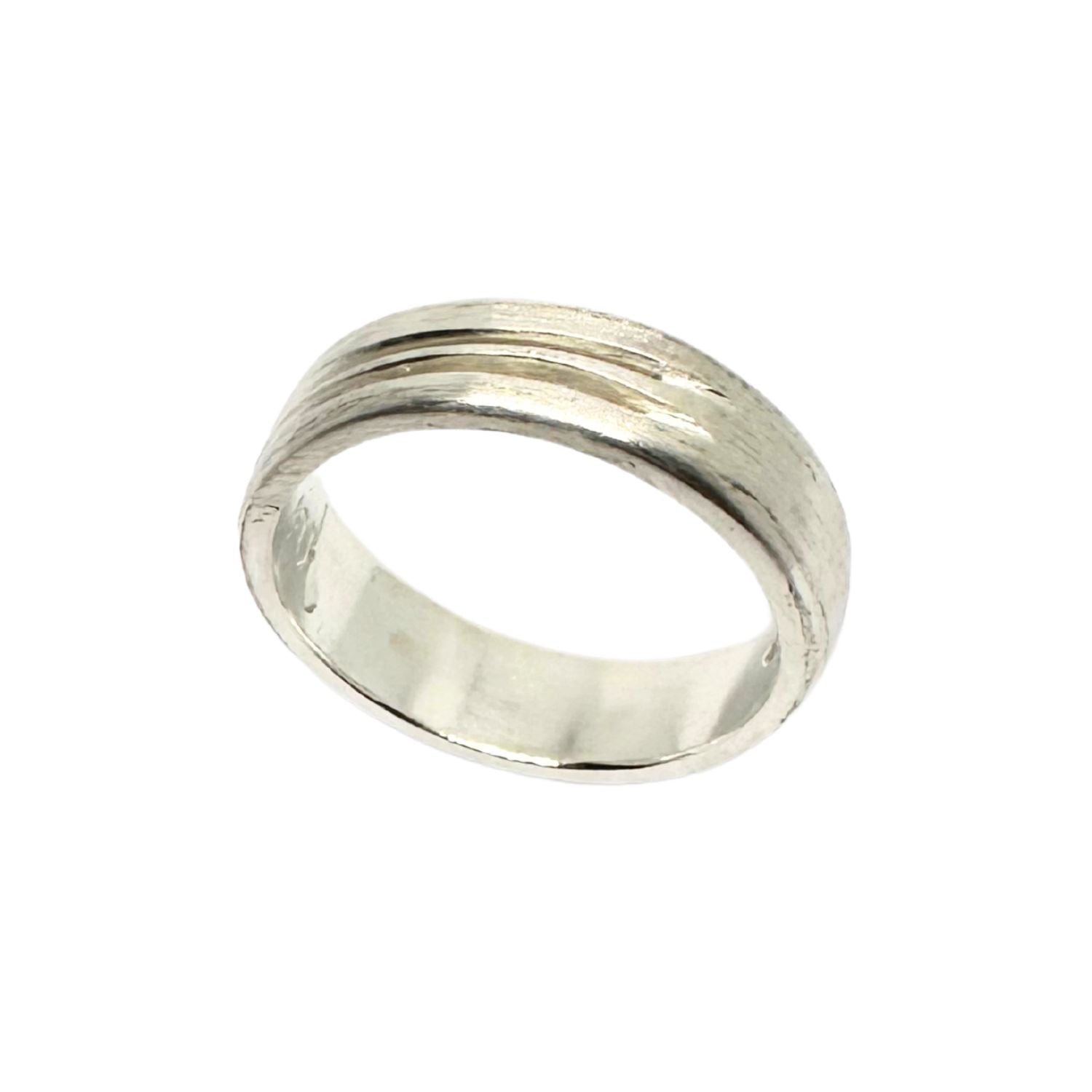 Men’s Sterling Silver Open Line Band Ring – 6.52mm - Tg-Jewellery By Tamara Gervasio