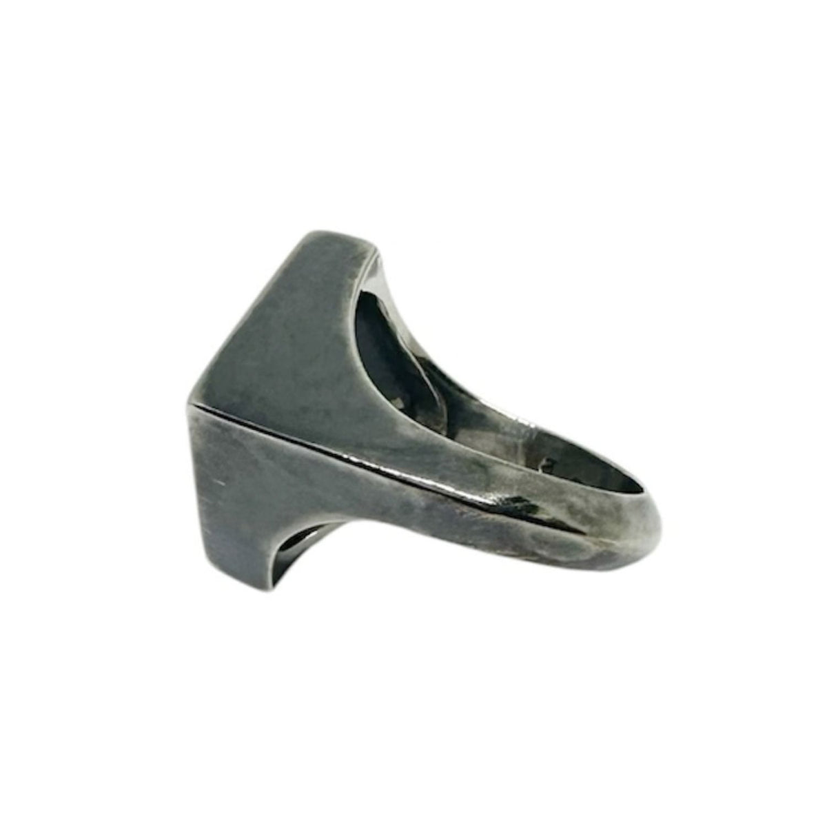 1% Symbol Men’s Signet Ring In Sterling Silver