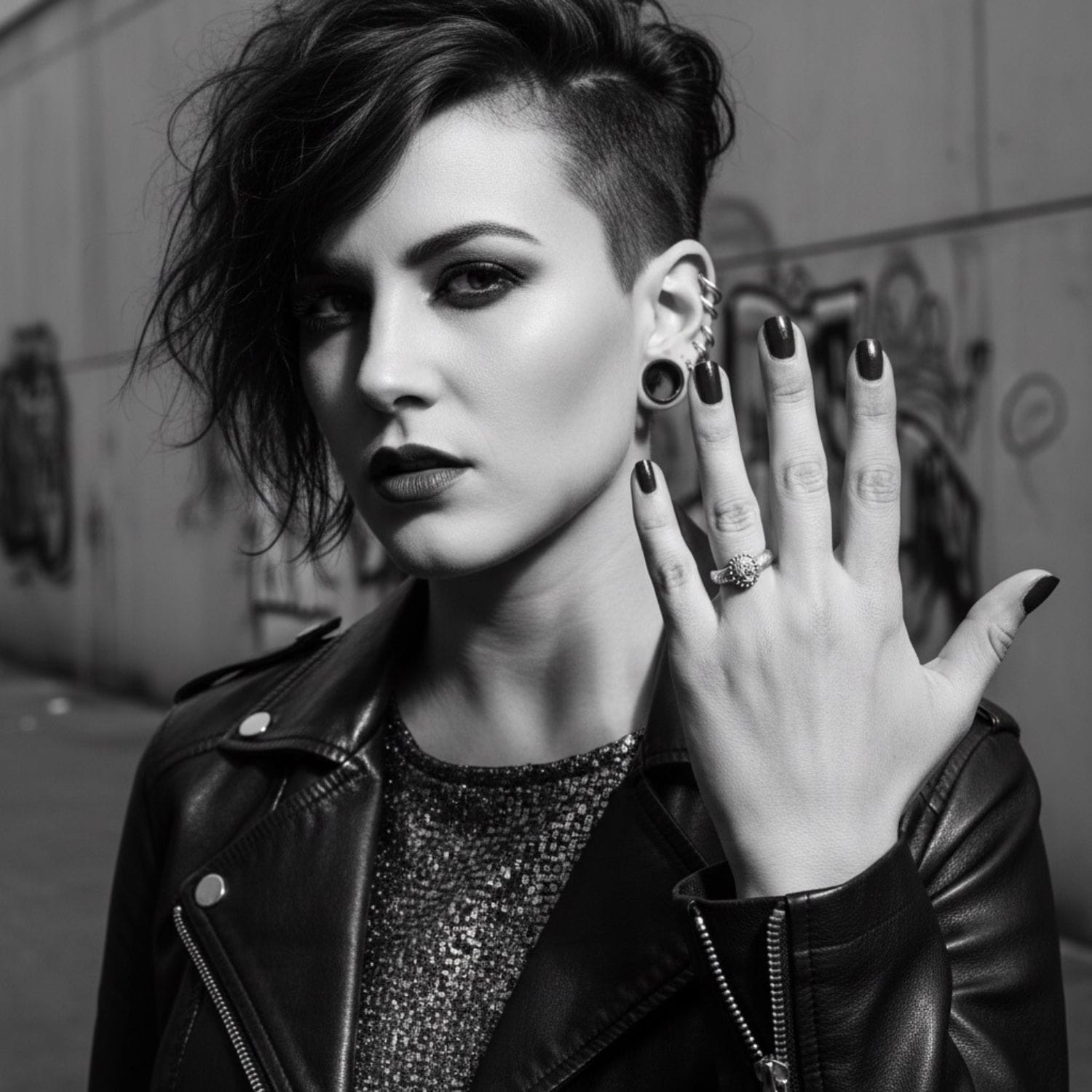 One of a Kind Cameo Muse Ring in Sterling Silver 925 — Worn on Hand — Handmade by Tamara Gervasio