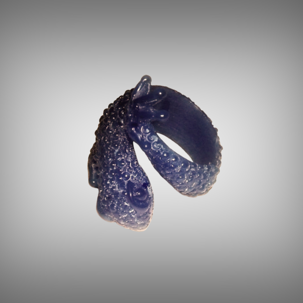 Gecko ring in lost wax carving - Tg-jewellery by Tamara Gervasio