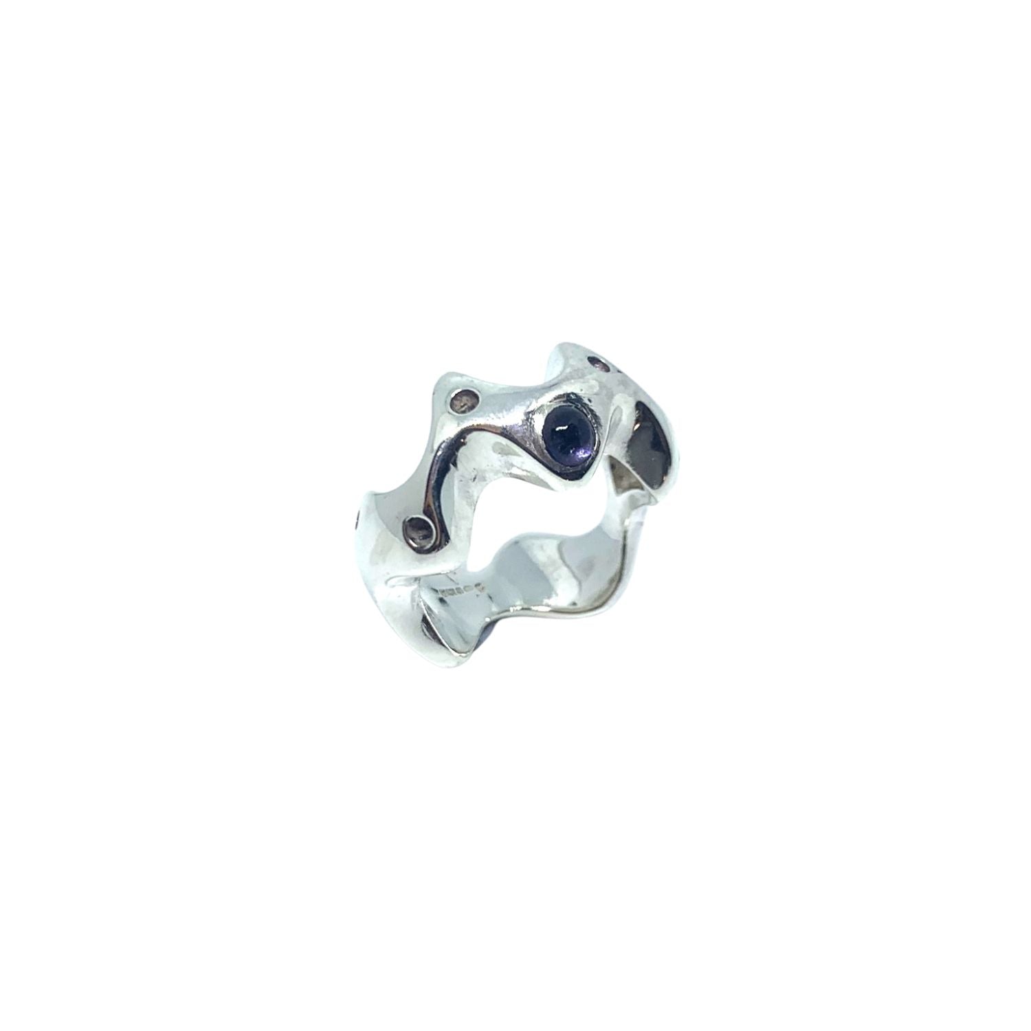 Handmade Ring – Sterling Silver & Iolite - Tg-Jewellery By Tamara Gervasio