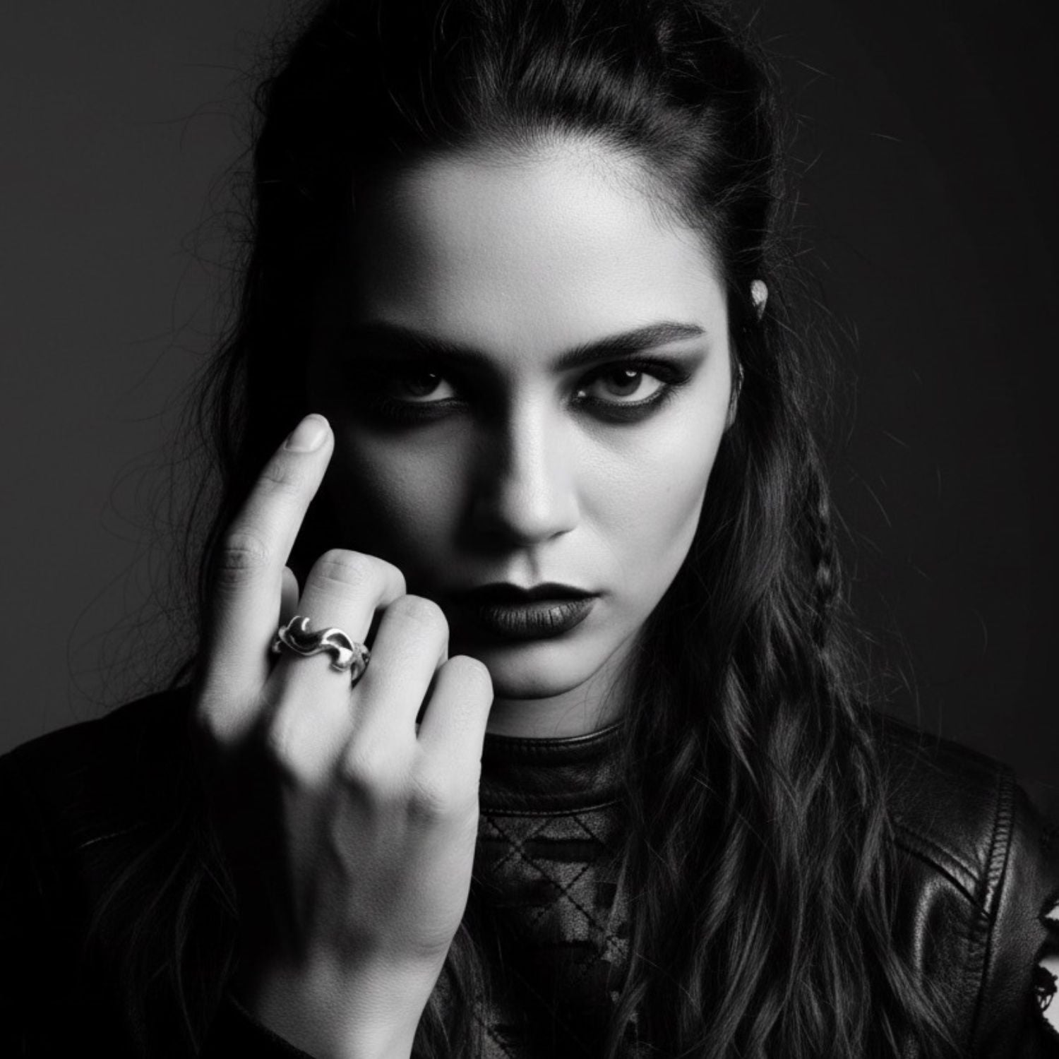 Organic Ring for Women on Model | Sterling Silver 925 Sculptural Band - Tg-Jewellery By Tamara Gervasio