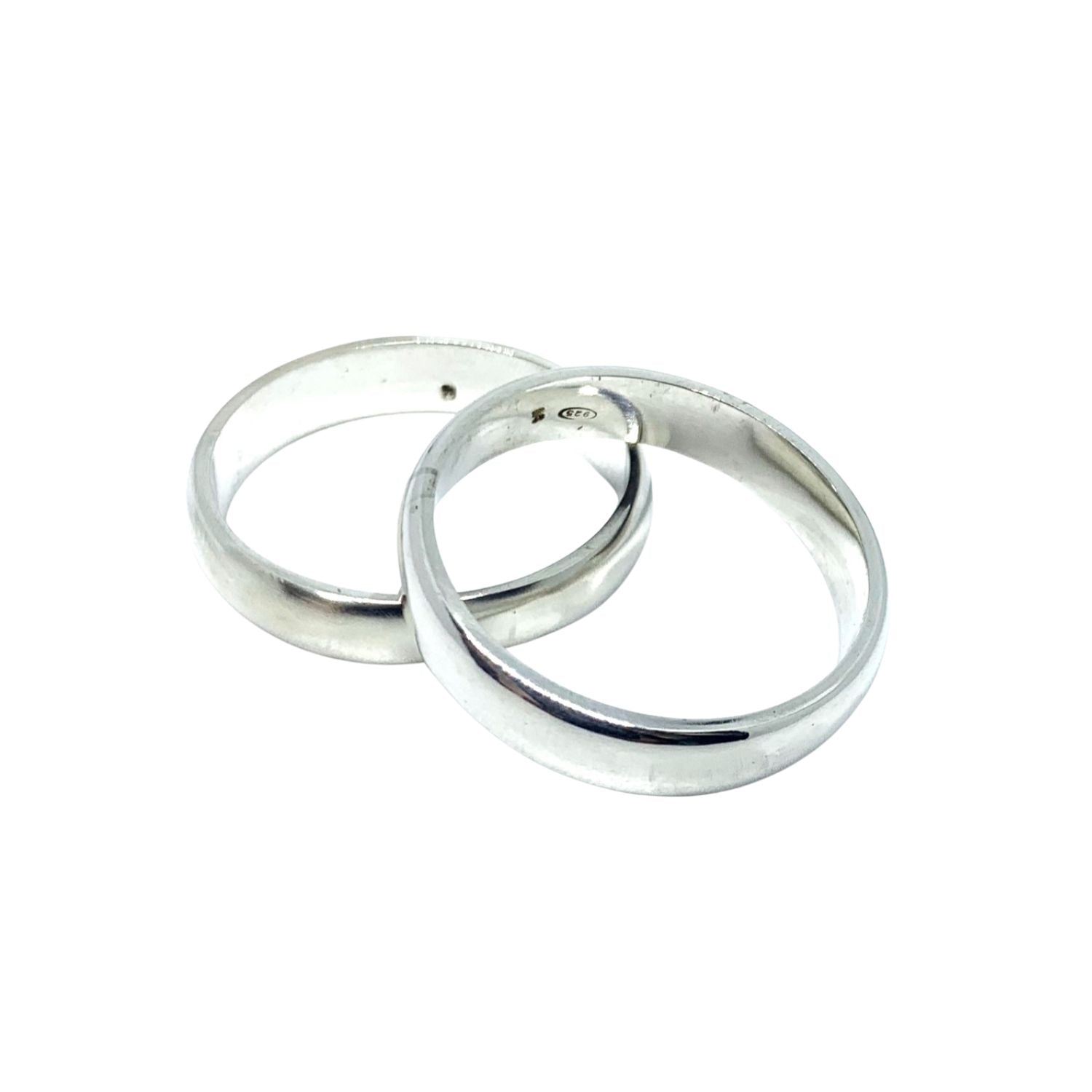 Sterling silver 925 half dome wedding band 5.2mm – front view – TG-Jewellery - Tg-Jewellery By Tamara Gervasio