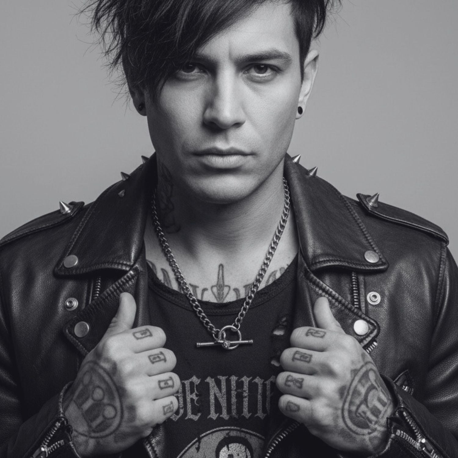 Skeleton T-Bar Curb Chain Necklace in Sterling Silver 925 – 50.5cm