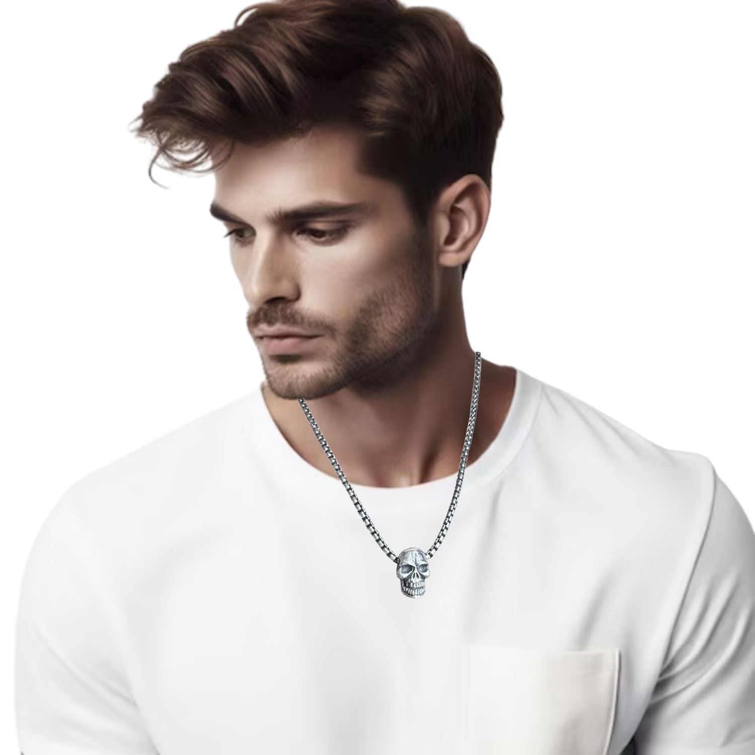 Skull Box Chain T-Bar