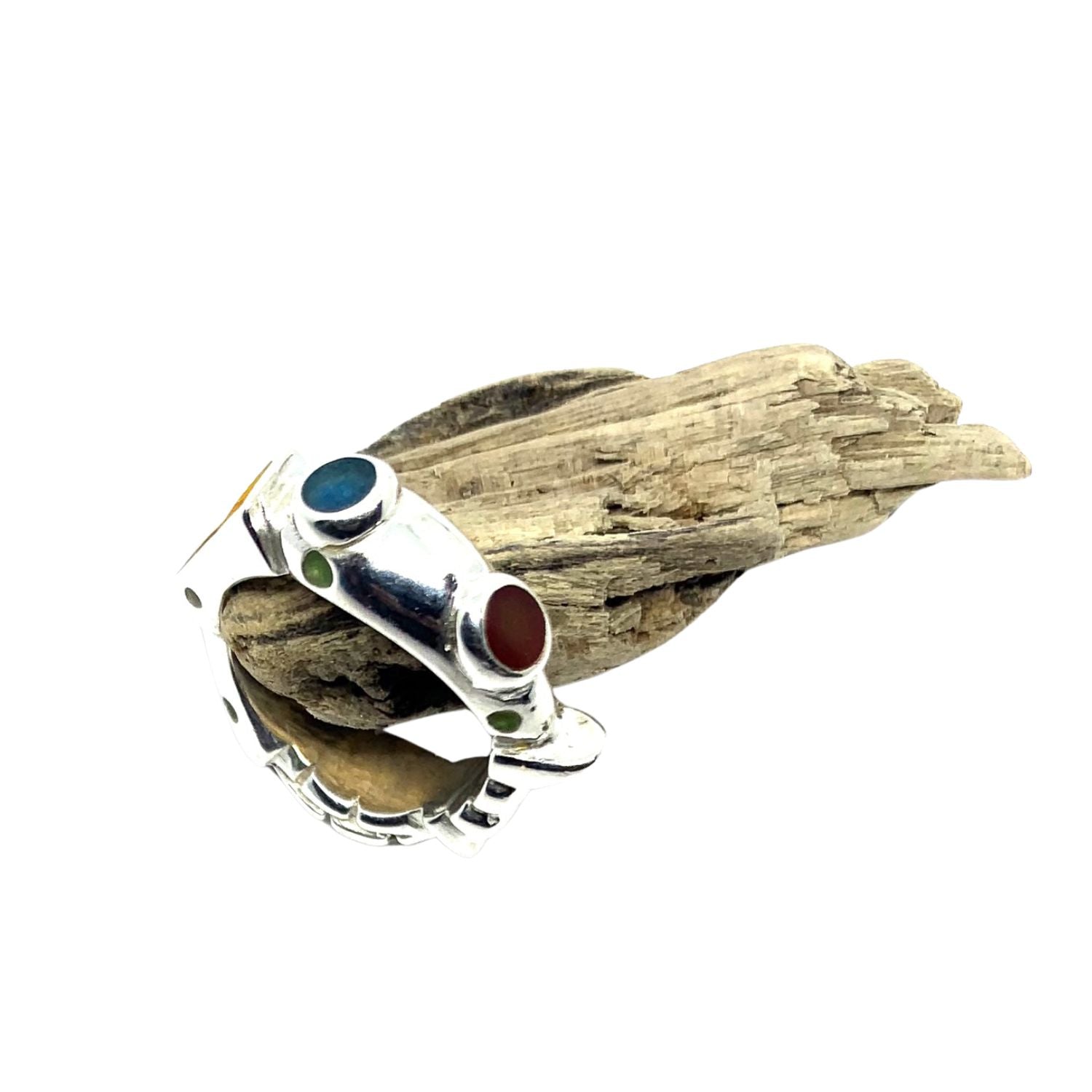 Club Ring | Sterling Silver 925 with Neon Colorit Enamels - Tg-Jewellery By Tamara Gervasio
