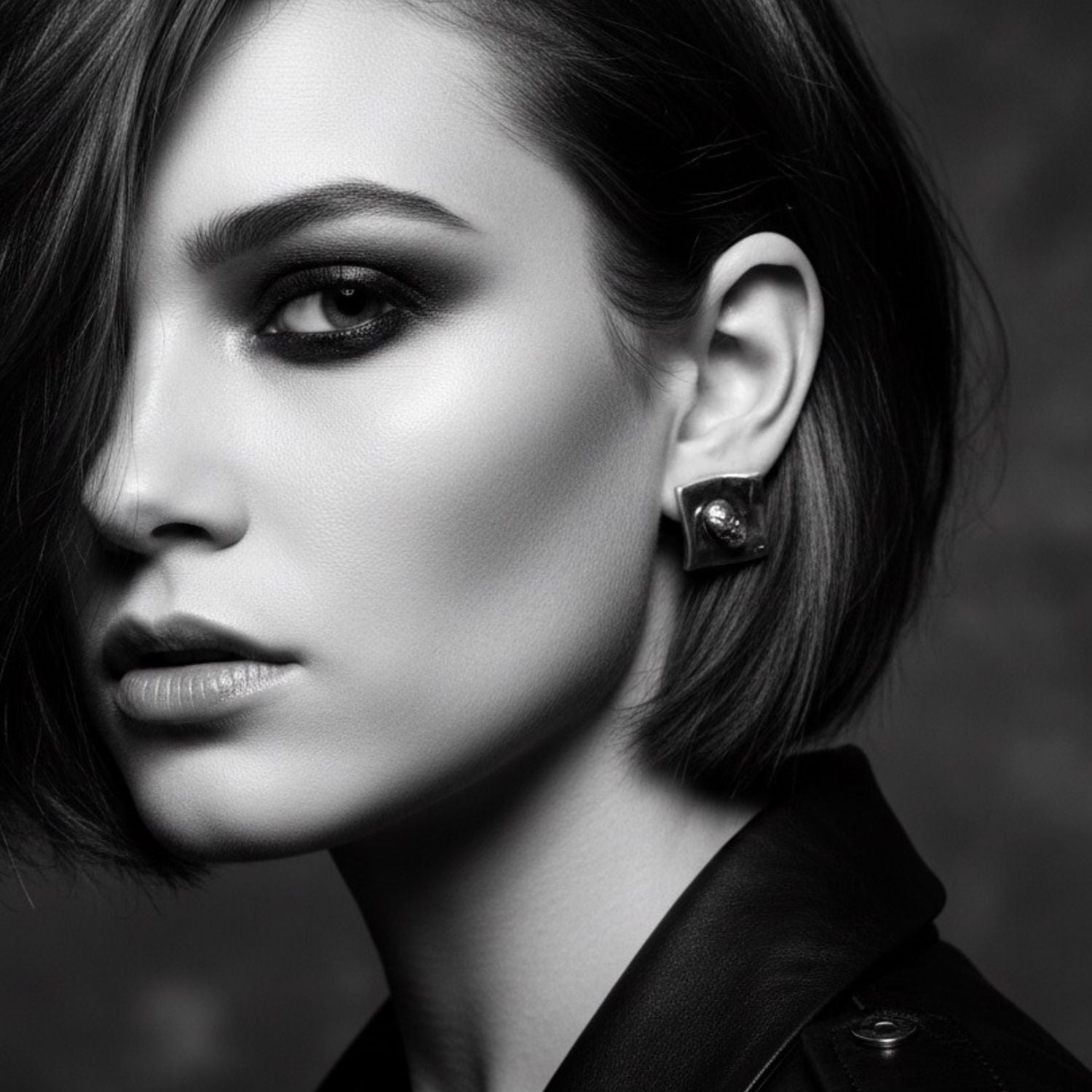 Skull Stud Earrings in Sterling Silver 925 – Lost Wax Carved