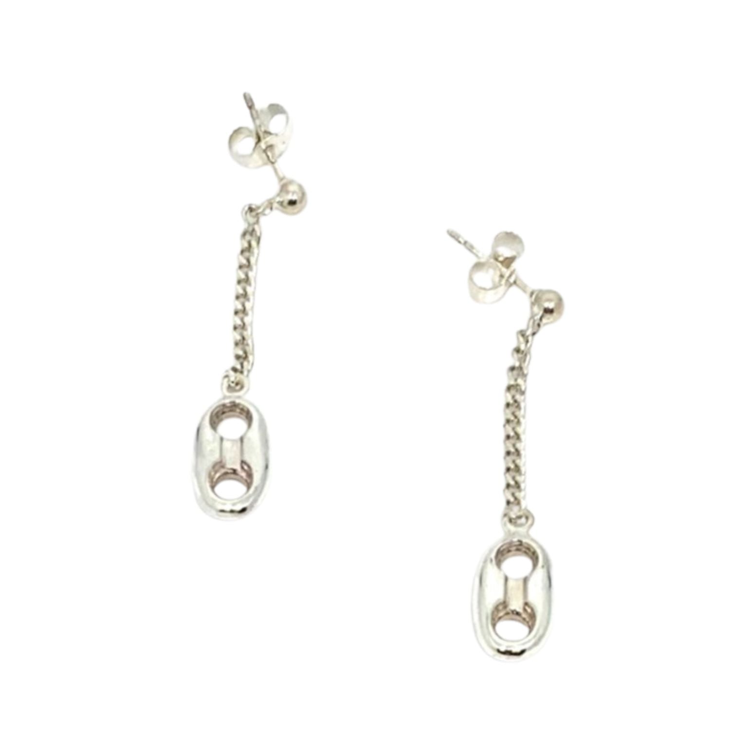 Marinara Anchor Drop Earrings – Handcrafted Sterling Silver