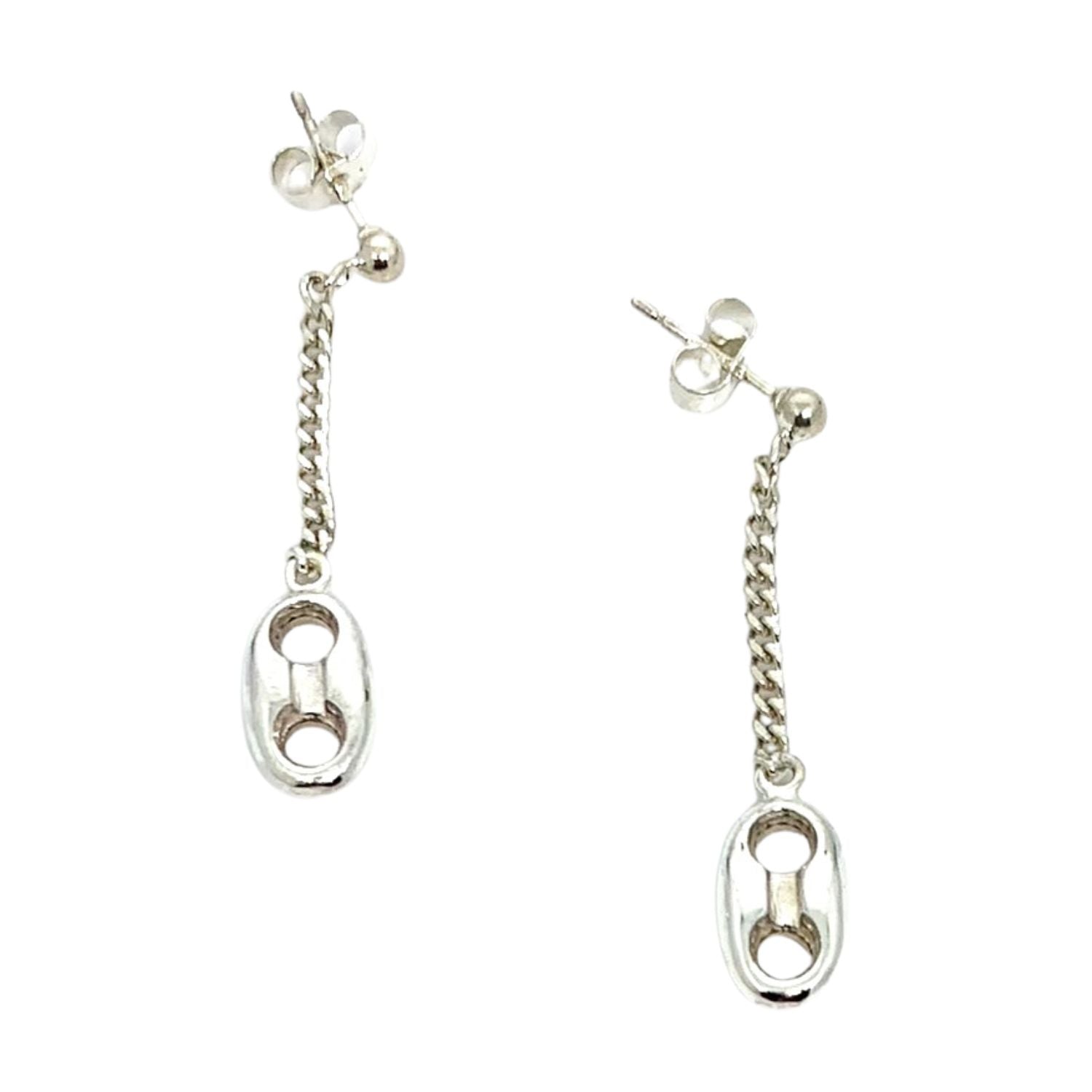 Marinara Anchor Drop Earrings – Handcrafted Sterling Silver