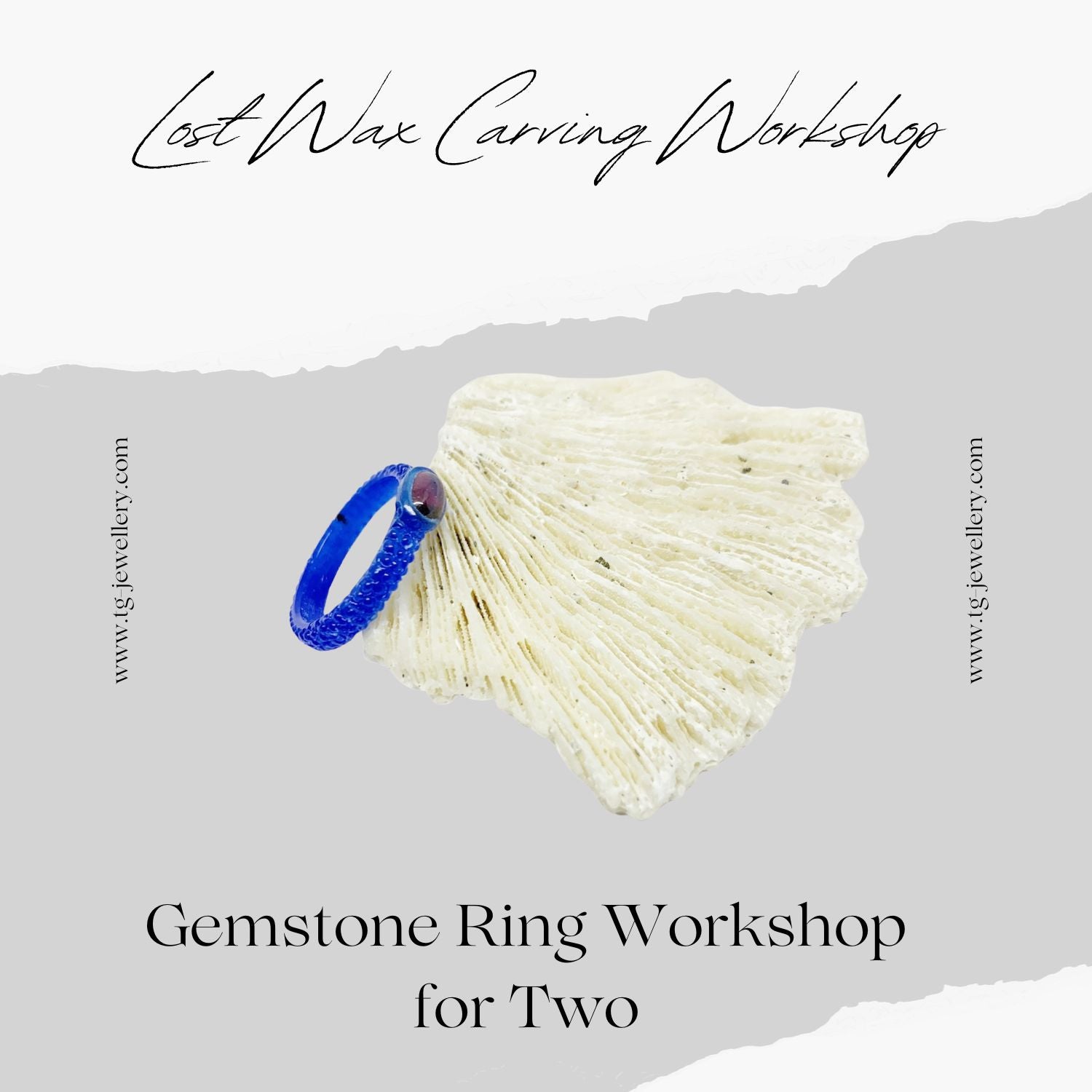 Lost wax carving gemstone ring workshop for two — Tg-Jewellery Cornwall studio