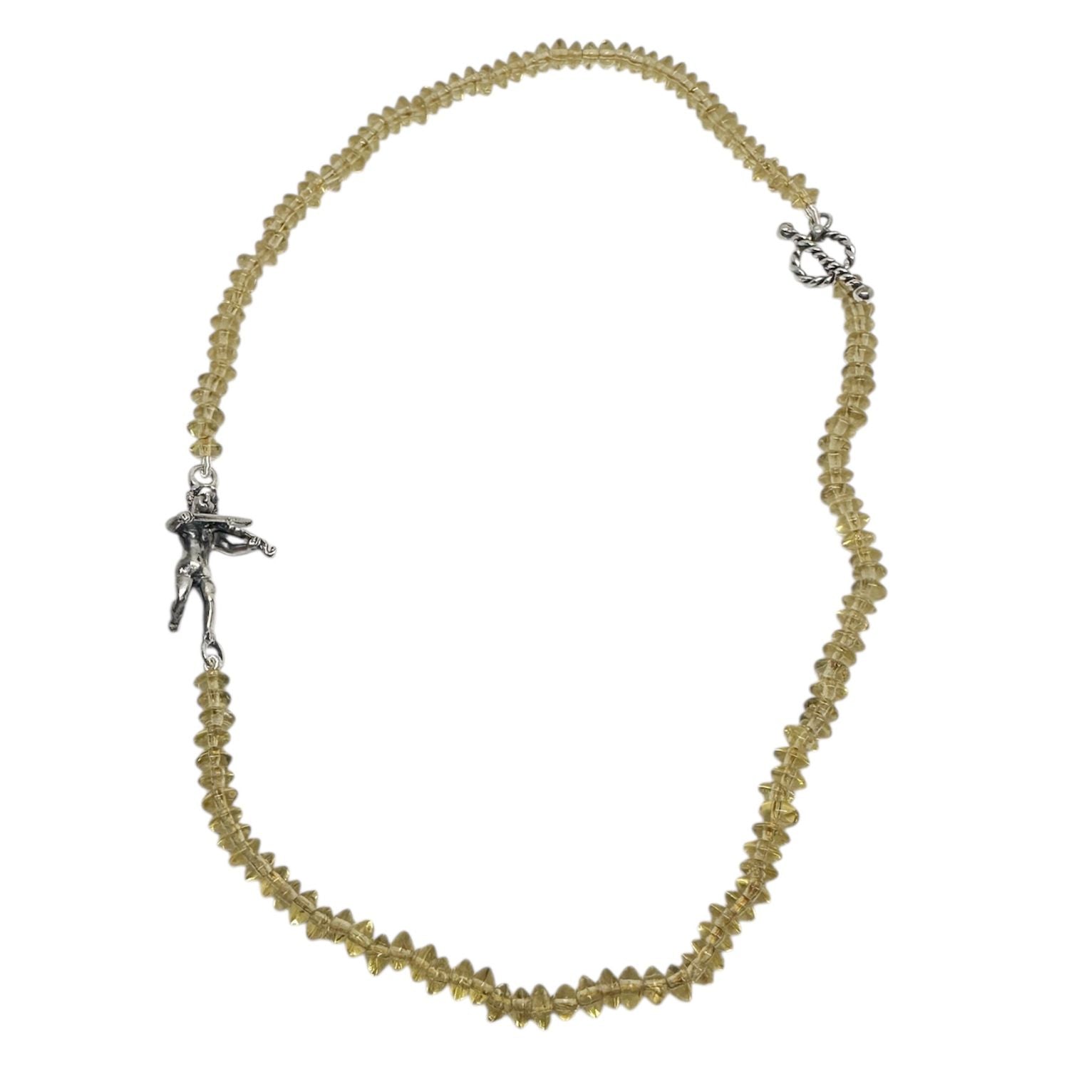 Cherub Serenade Necklace – Handcrafted Sterling Silver & Glass Beads