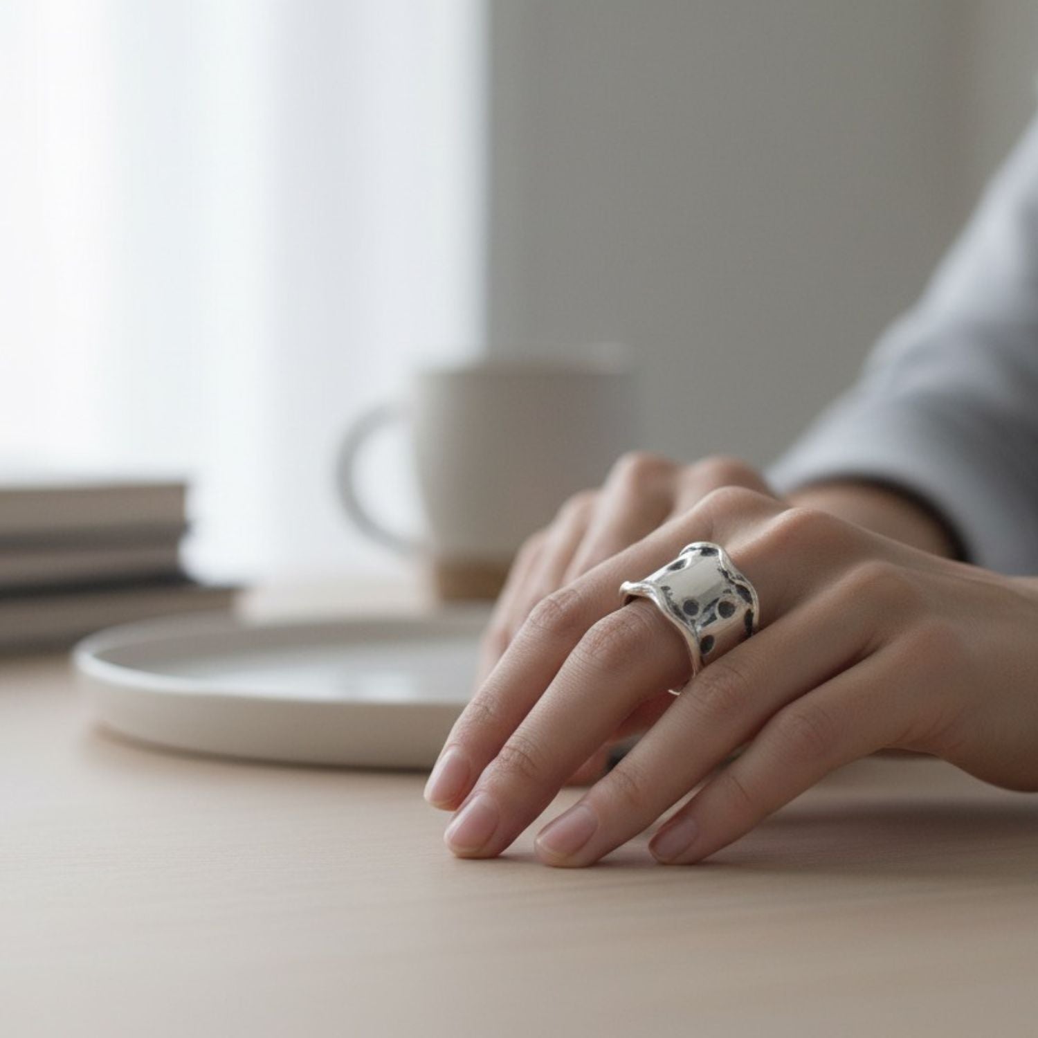 Plain Chunky Dot Ring – One of a Kind