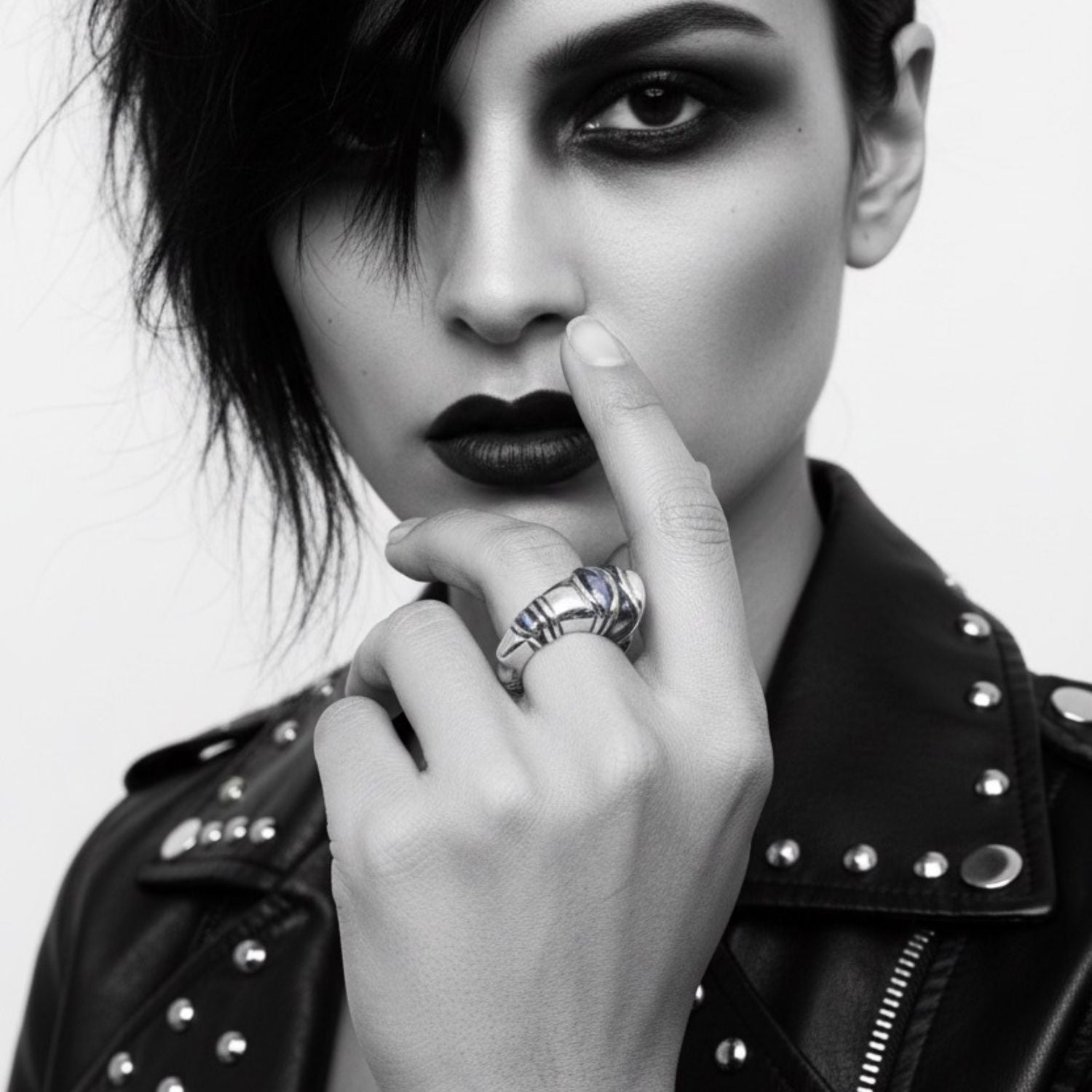 Eyebrow Ring | Unisex Sterling Silver 925 with Colorit Enamel - Tg-Jewellery By Tamara Gervasio