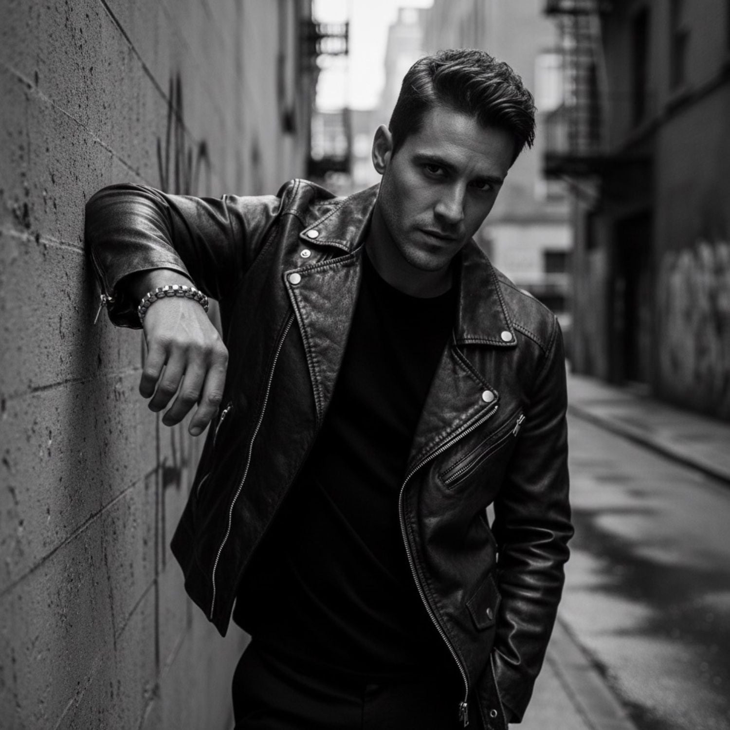 Men’s Sterling Silver Box Chain Bracelet with T-Bar Clasp – 22.5 cm