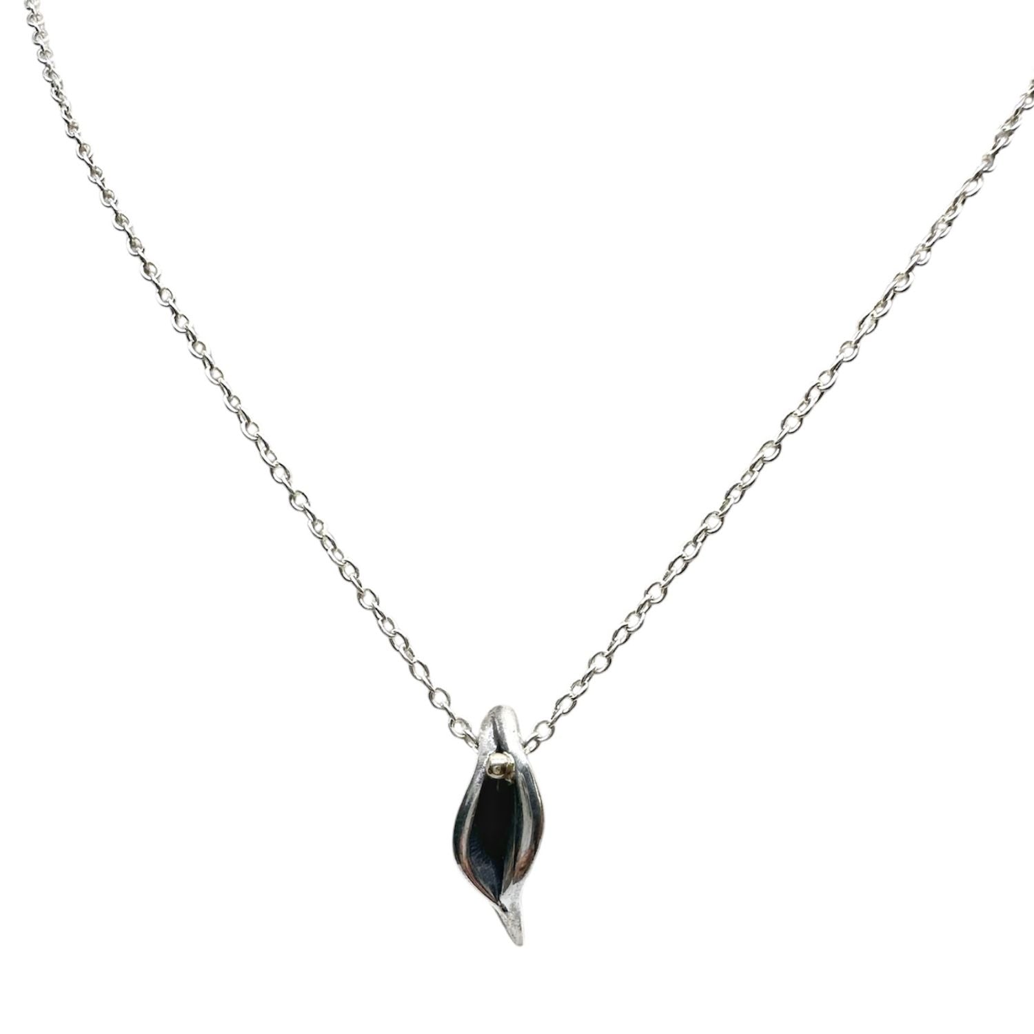 Erotika Necklace – Sterling Silver 925 with 18k Gold Accent - Tg-Jewellery By Tamara Gervasio